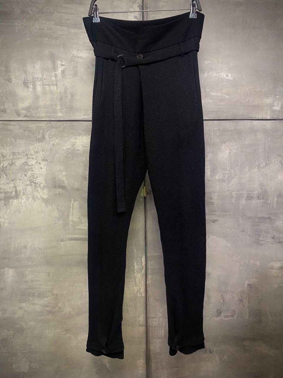 Ann Demeulemeester Ribbed wrap sweatpants double layer M Size US 30 / EU 46 - 1 Thumbnail