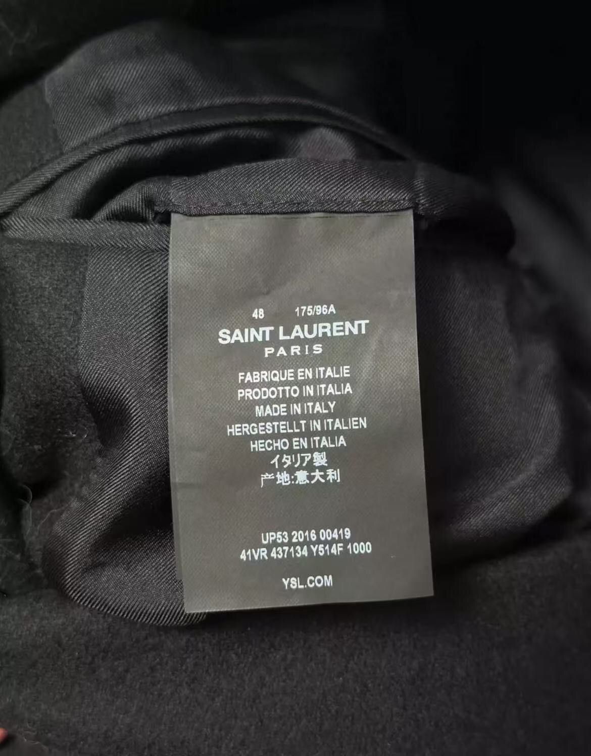 Saint Laurent Paris × Yves Saint Laurent Saint Laurent slp 16fw catwalk gold button palace suit Size 48R - 4 Thumbnail