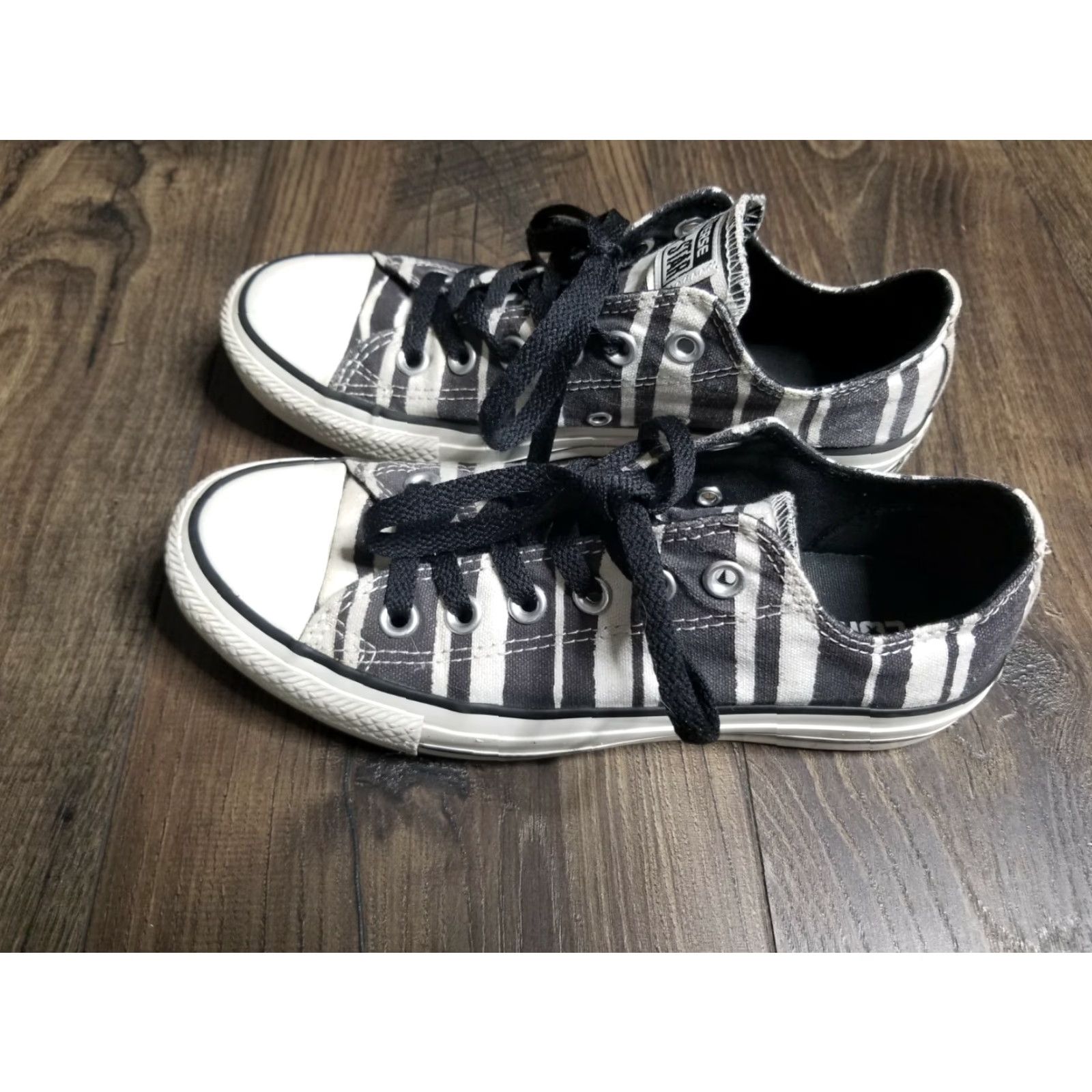Converse Converse All-Star OX Womens Sneakers 7 Black White Zebra Print Athletic Size US 7 / IT 37 - 3 Thumbnail