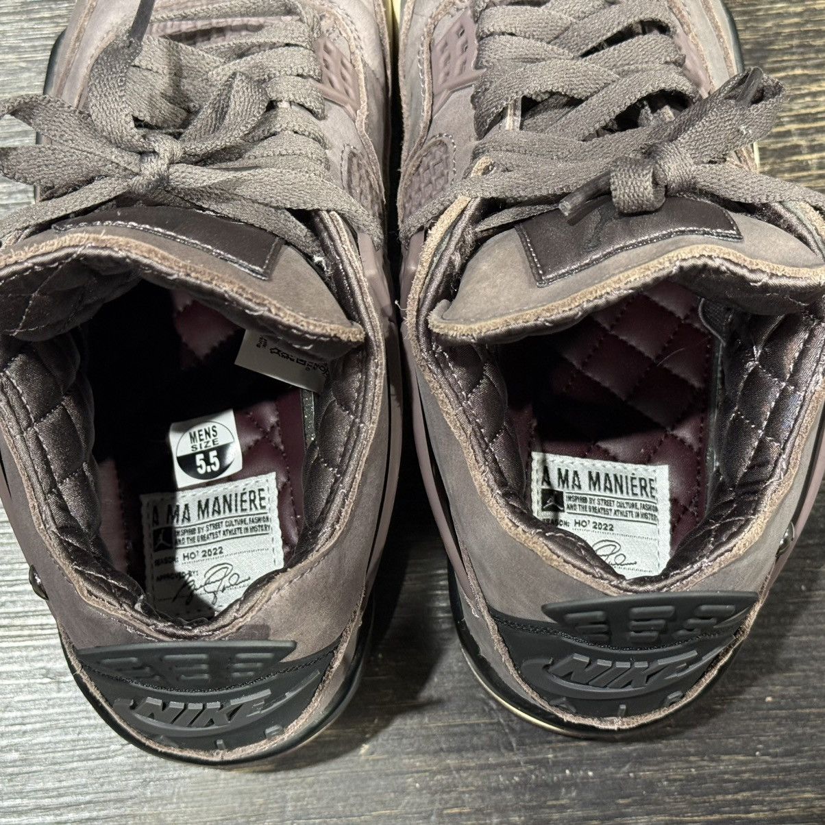 A Ma Maniere × Jordan Brand (SOLD) A Ma Maniére x Air Jordan 4 Retro B 'Violet Ore' Size US 5.5 / EU 38 - 5 Thumbnail