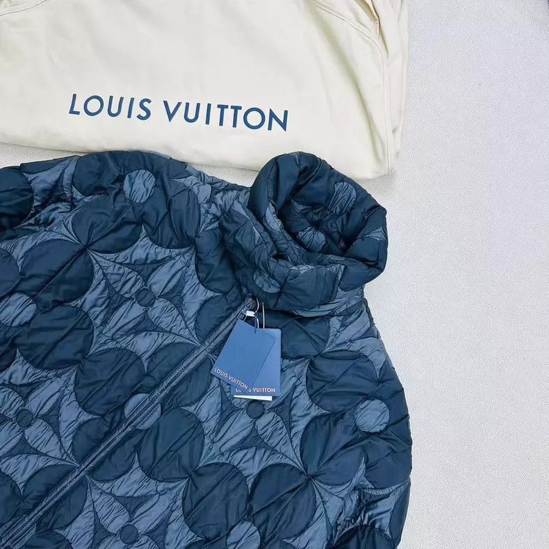 Louis Vuitton Louis Vuitton Black Patterned Quilted Jacket-2506 Size US L / EU 52-54 / 3 - 3 Thumbnail