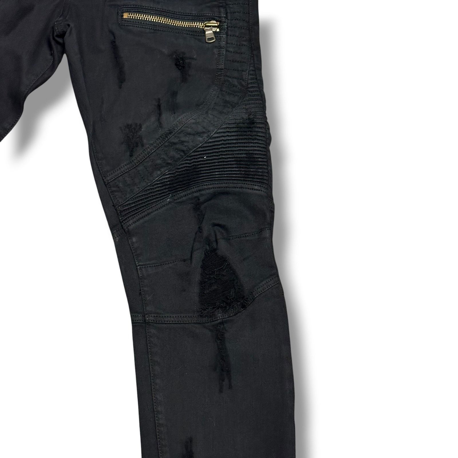 Rockstar Energy Rockstar Original Sushi Black Moto Biker Jeans Studded Punk Size US 32 / EU 48 - 6 Thumbnail