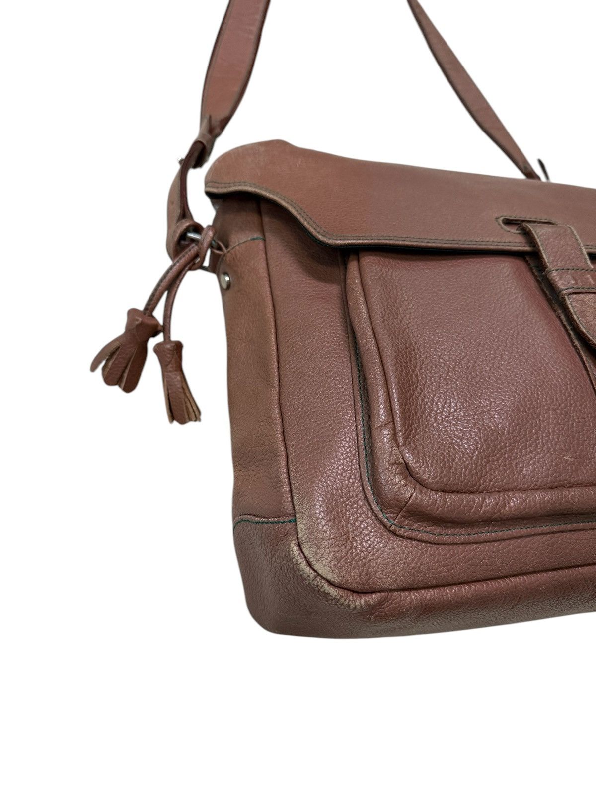 Kenzo VINTAGE KENZO PARIS LEATHER MASENGER BAG Size ONE SIZE - 4 Thumbnail