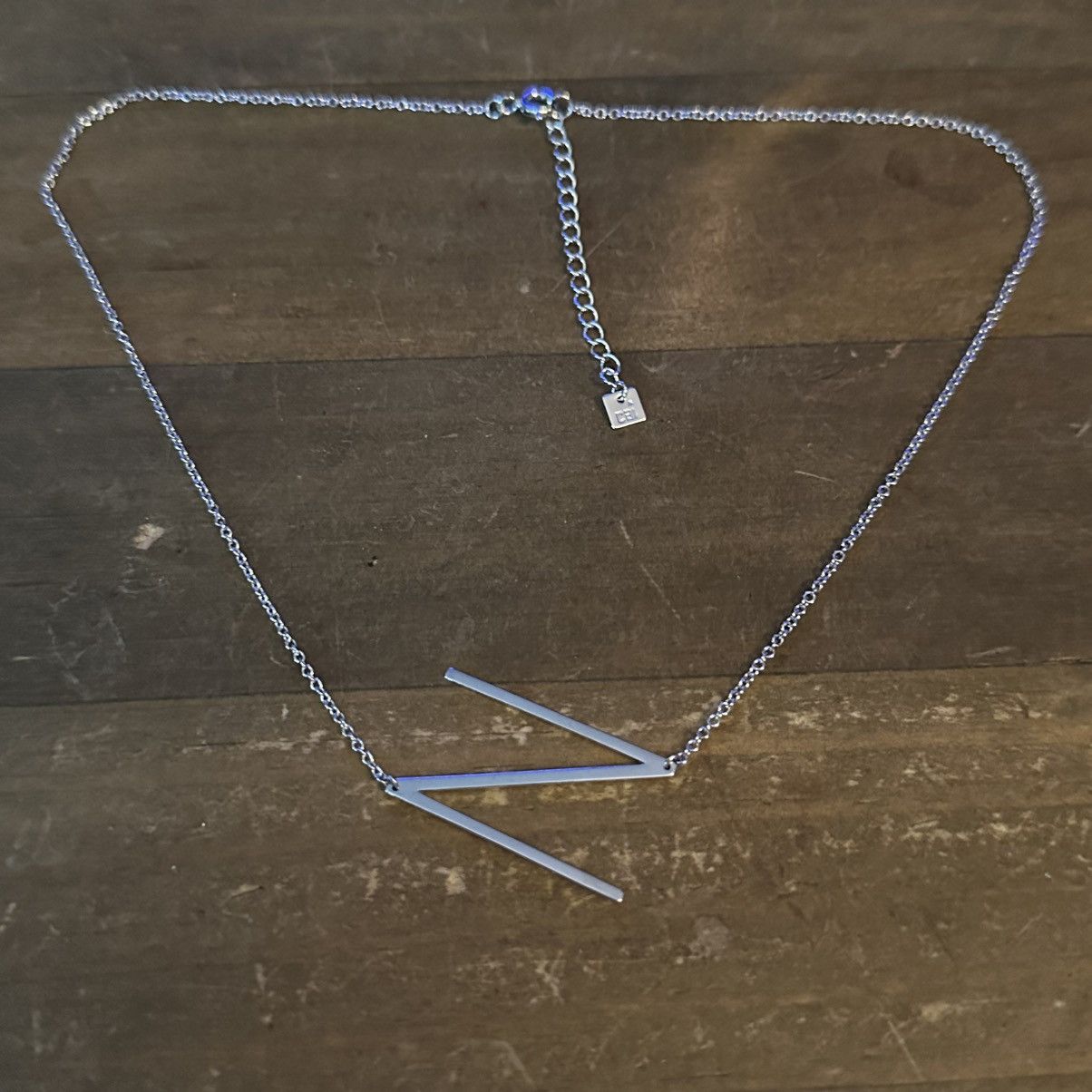 Other Cai silver tone sideway initial letter N necklace Size ONE SIZE - 2 Thumbnail