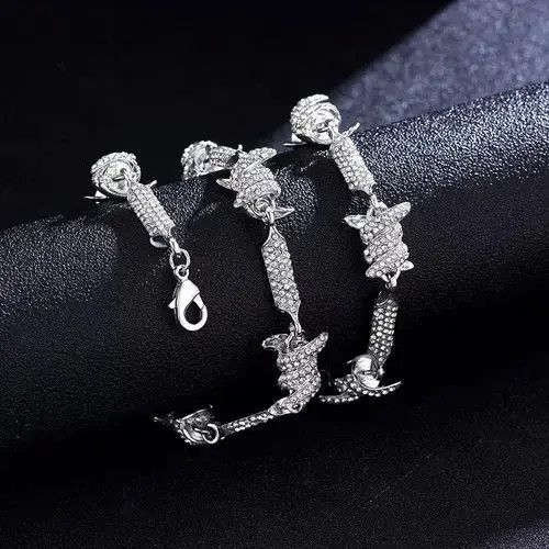 Jewelry 18" 18mm Barbed Wire Thorn Link Chain Choker Necklace🔥🔥🔥 Size ONE SIZE - 4 Thumbnail