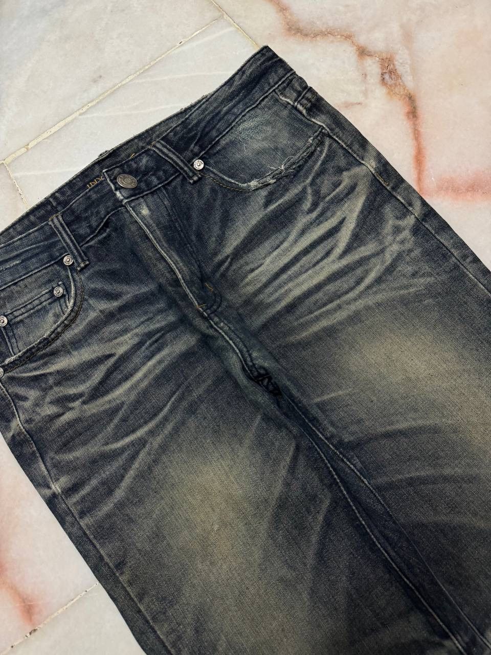 Tornado Mart 💥INSANE💥90s Invisble Japan Dark Clawmark Sick Distressed Size US 32 / EU 48 - 4 Thumbnail