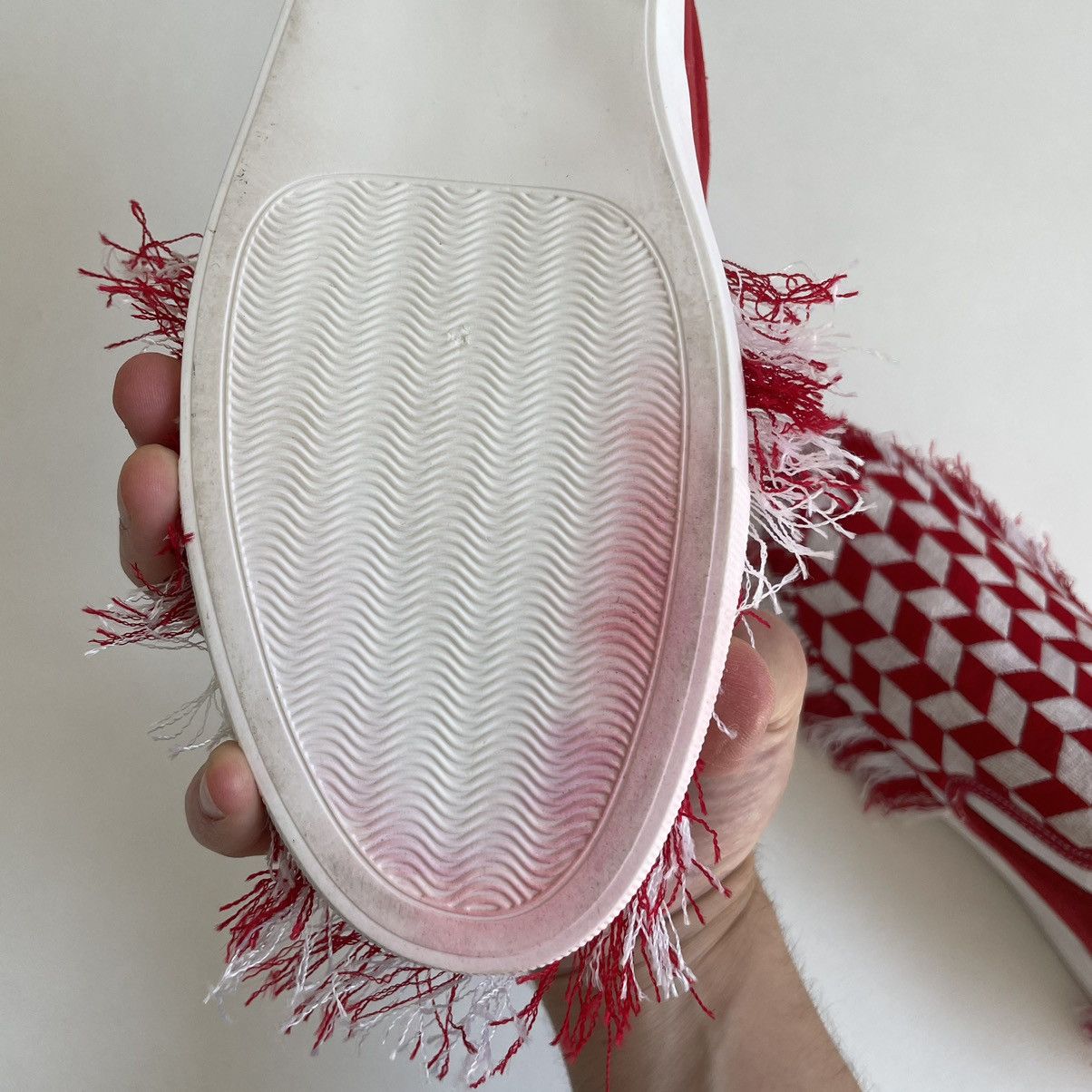 Doublet Tasseled Woven Check Slip On Sneakers Size US 8 / EU 41 - 17 Thumbnail