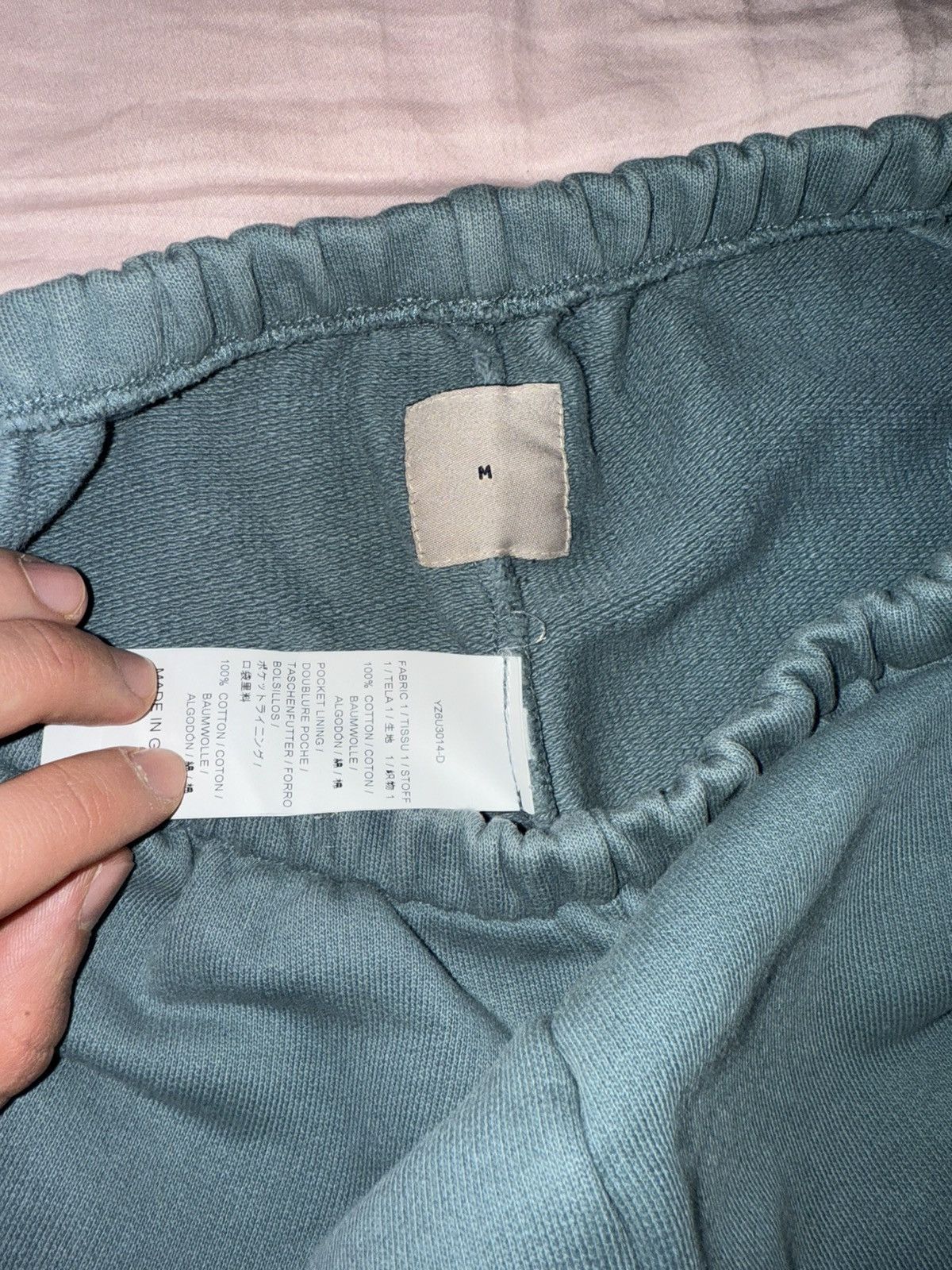 Yeezy Very Rare Yeezy Calabasas French Terry hospital blue sweats Size US 32 / EU 48 - 2 Thumbnail