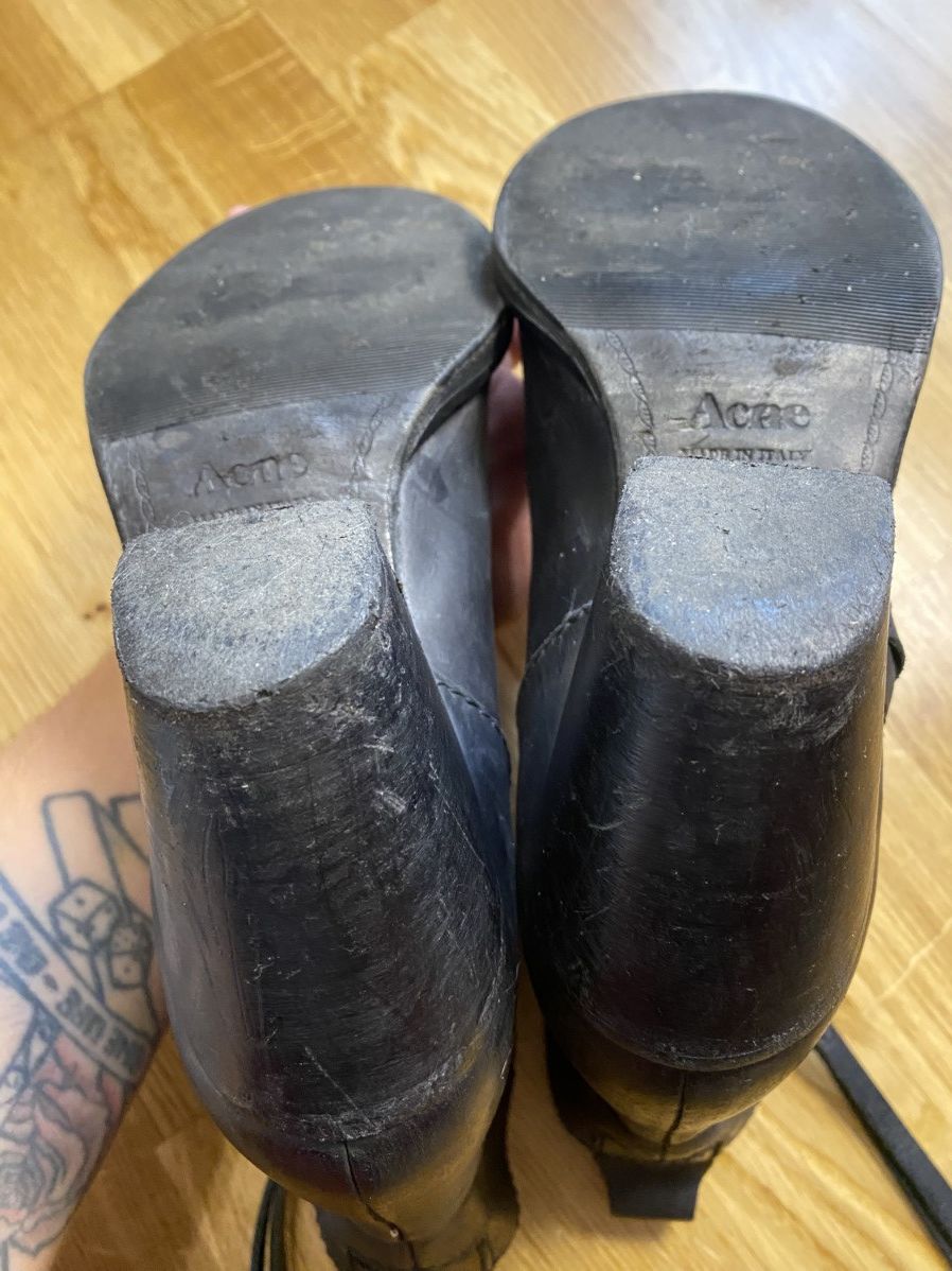 Acne Studios Acne Studios Ankle Boots Size 37 Leather Made In Italy Black Size US 7 / IT 37 - 8 Thumbnail