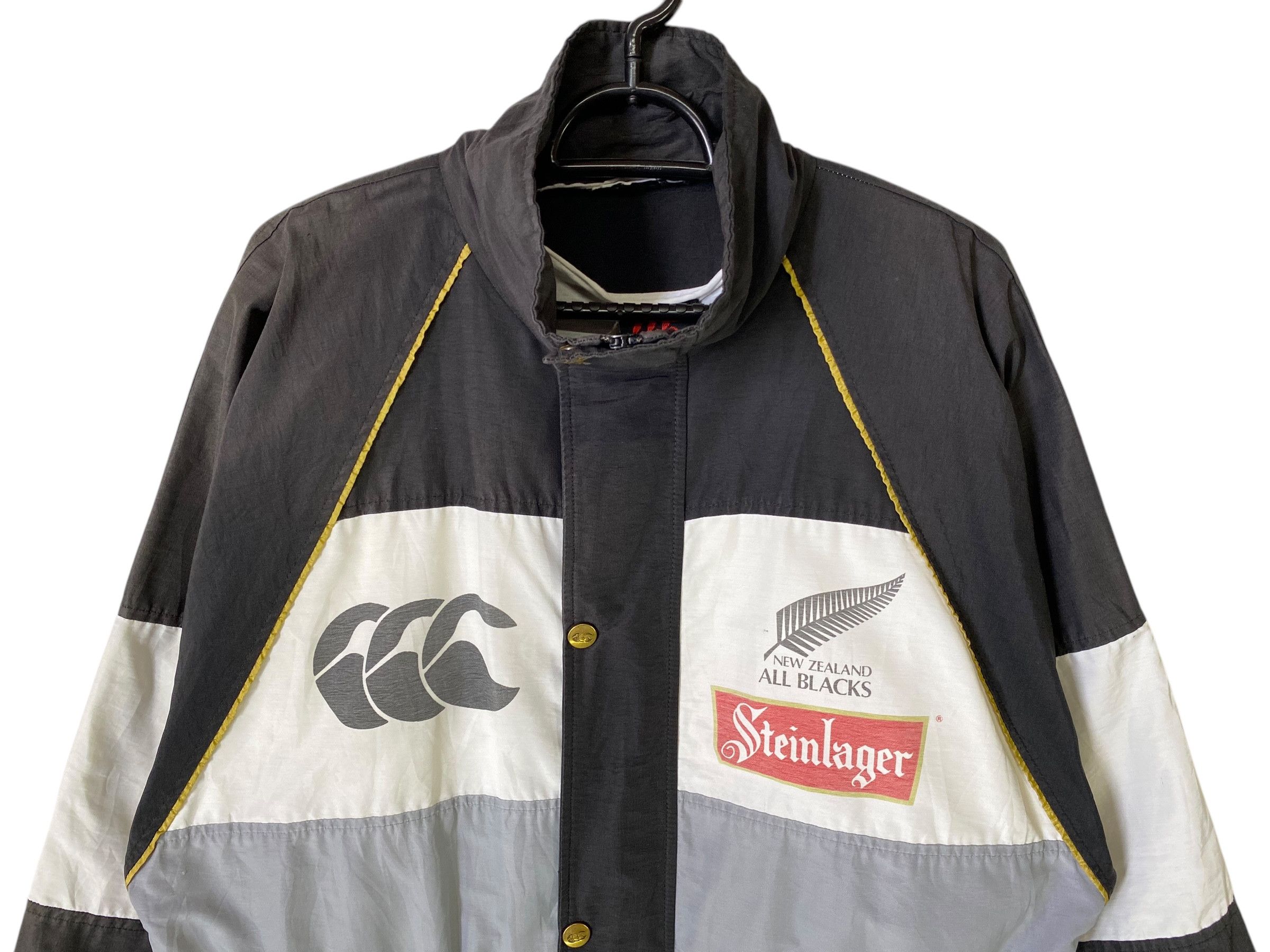 Canterbury of New Zealand × Vintage 90s Canterbury All Blacks steinlager rugby jacket Size US S / EU 44-46 / 1 - 6 Thumbnail