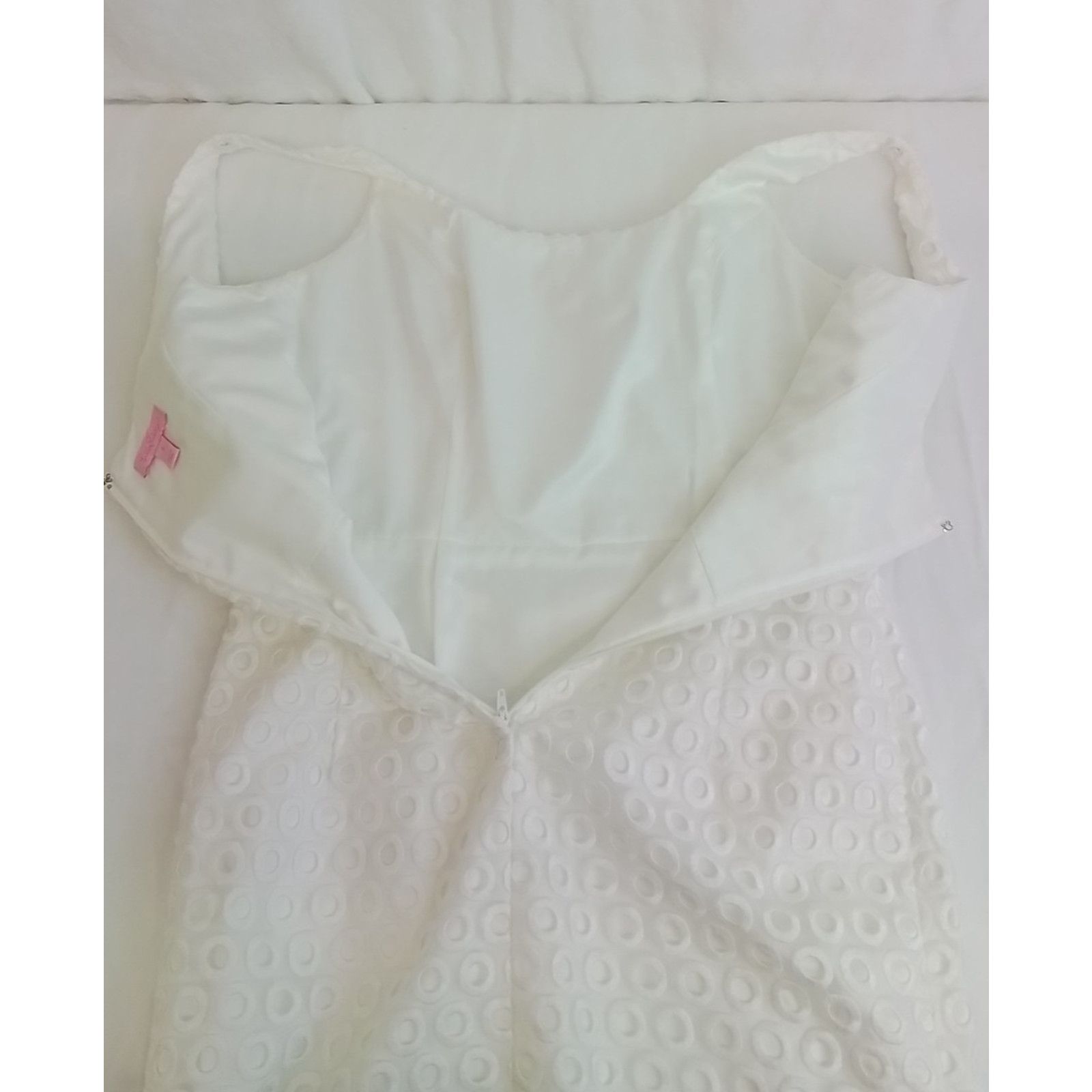Lilly Pulitzer Lilly Pulitzer Mini Dress Women's 6 White Eyelet Sleeveless Size M / US 6-8 / IT 42-44 - 5 Thumbnail