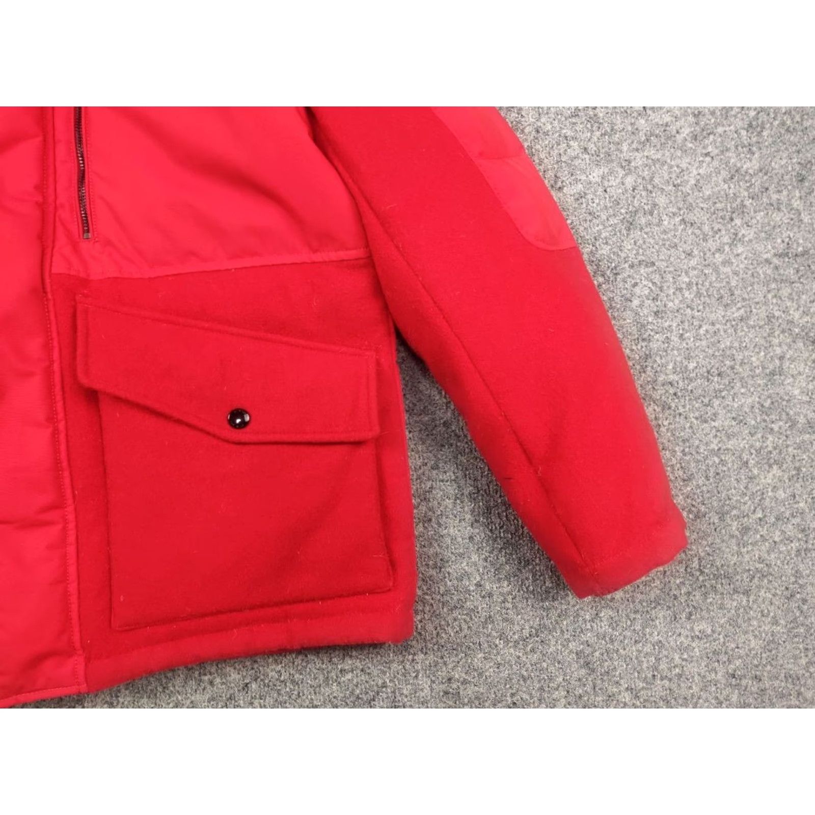 Vintage Strellson Anniversary Edition red jacket Mens Winter down fur hooded PP Size US M / EU 48-50 / 2 - 6 Thumbnail