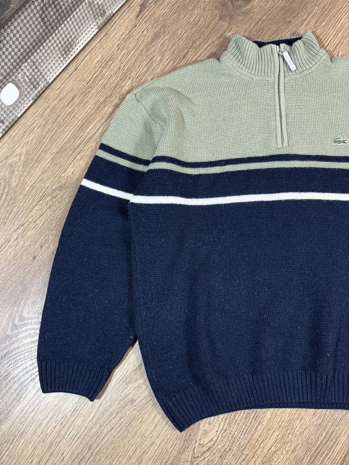 Lacoste Lacoste Vintage Knit Sweater Size US XL / EU 56 / 4 - 2 Thumbnail