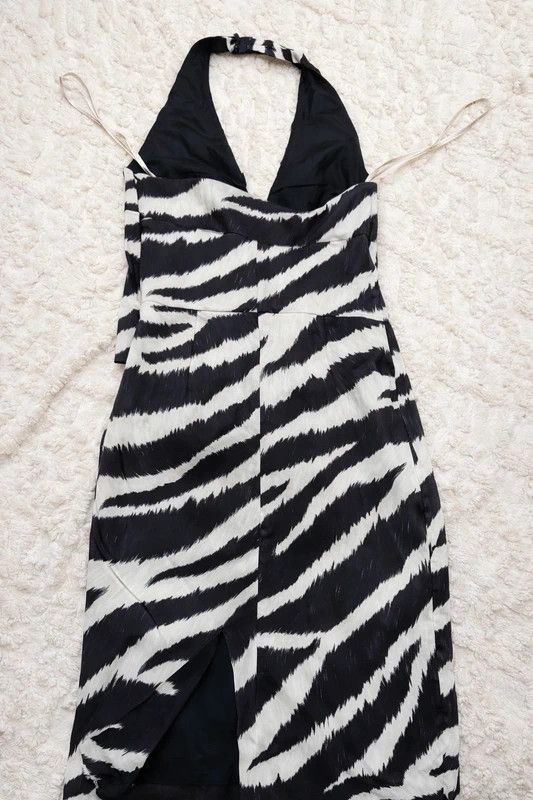 Karen Millen Zebra Print Karen Millen midi Dress . Size M / US 6-8 / IT 42-44 - 3 Thumbnail