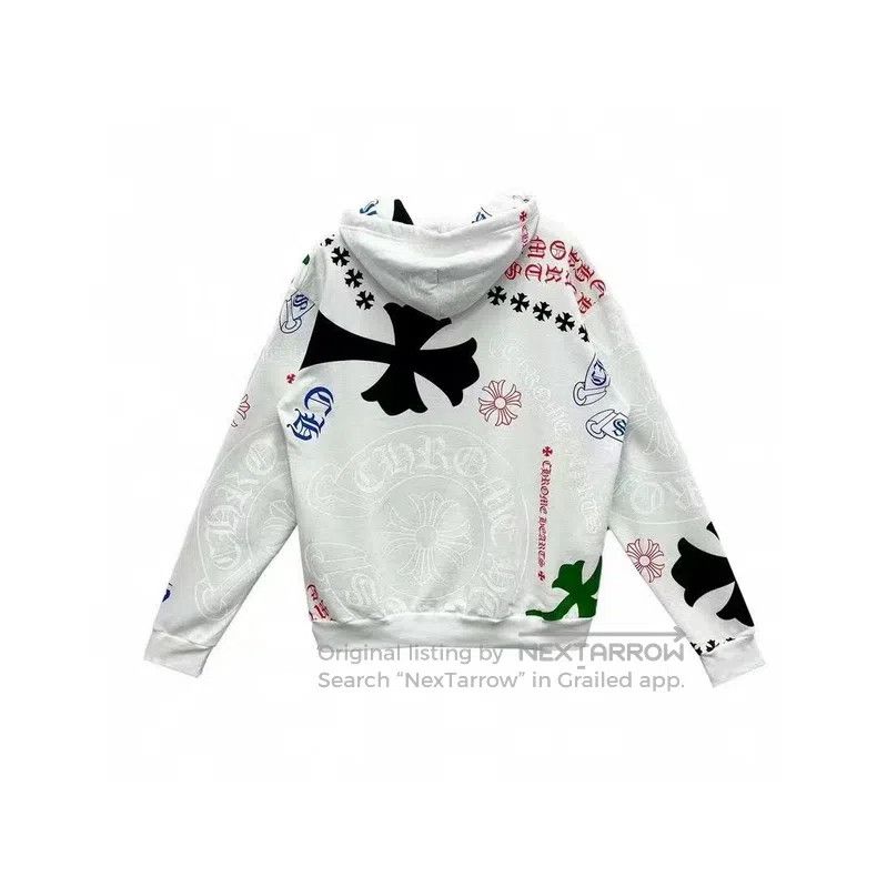 Chrome Hearts CHROME HEARTS Size XL White graffiti hoodie Size US XL / EU 56 / 4 - 2 Thumbnail
