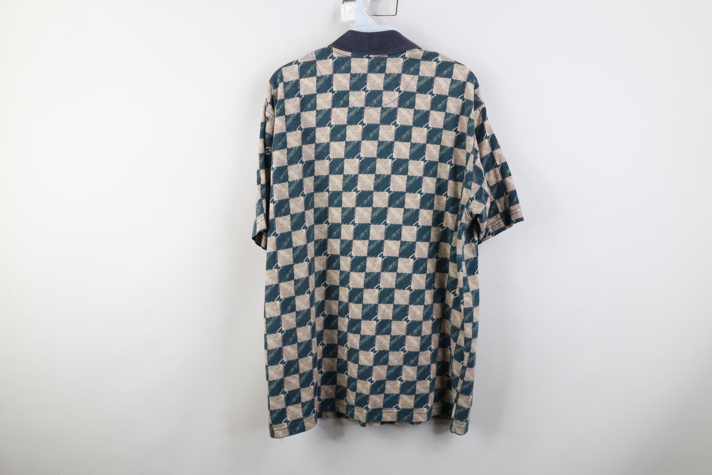 Vintage Vintage 90s Streetwear Checkered Collared Golf Polo Shirt Size US M / EU 48-50 / 2 - 9 Thumbnail