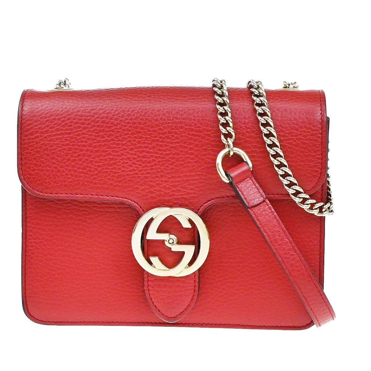 Gucci Gucci Interlocking Shoulder Bag Leather Size ONE SIZE - 1 Thumbnail