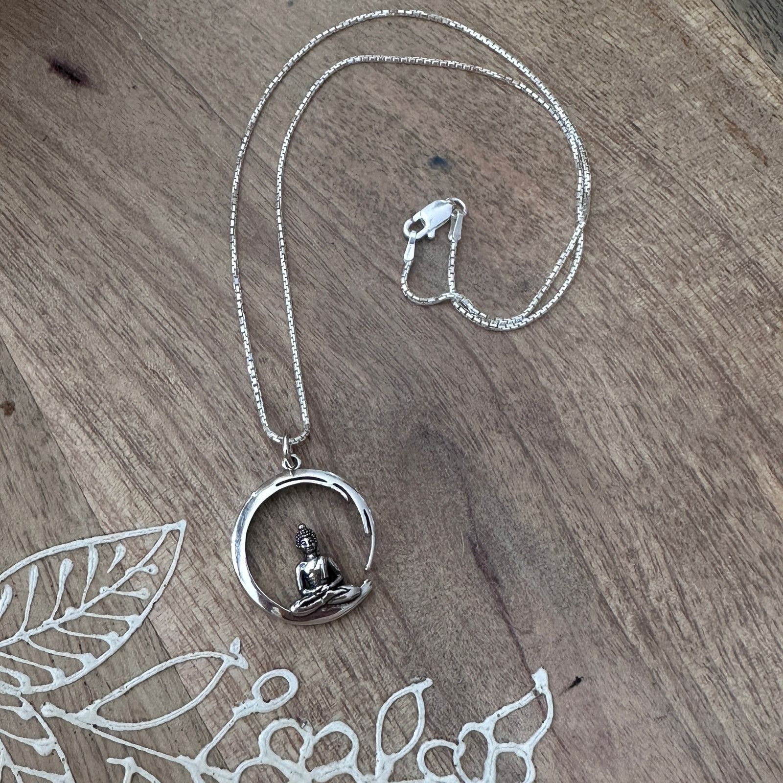 The Unbranded Brand Sterling Silver Buddha Necklace Size ONE SIZE - 1 Thumbnail