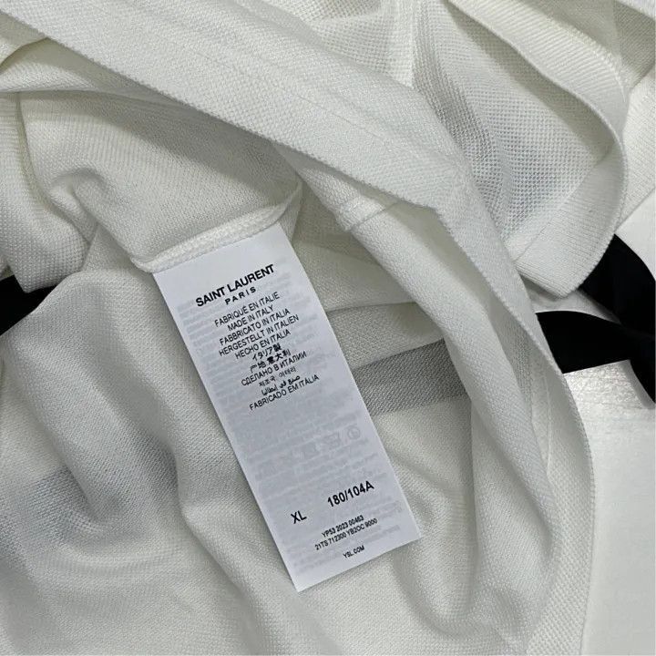 Saint Laurent Paris Saint Laurent Casual Short Sleeve Polo Shirt-2507 Size US XL / EU 56 / 4 - 6 Thumbnail