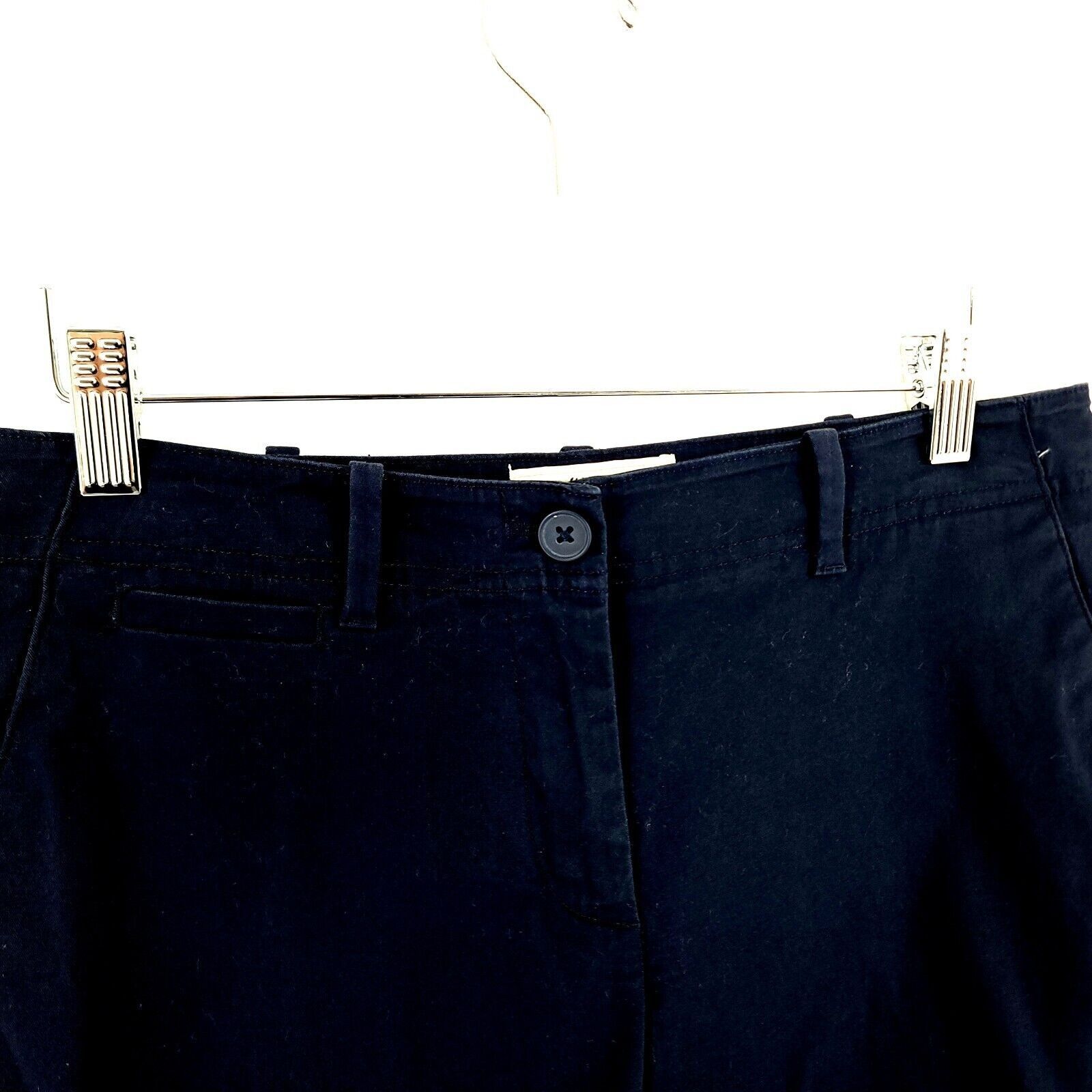 Talbots Talbots Blue Cotton Spandex Chino Shorts Mid Rise Flat Front Size 27" / US 4 / IT 40 - 2 Thumbnail