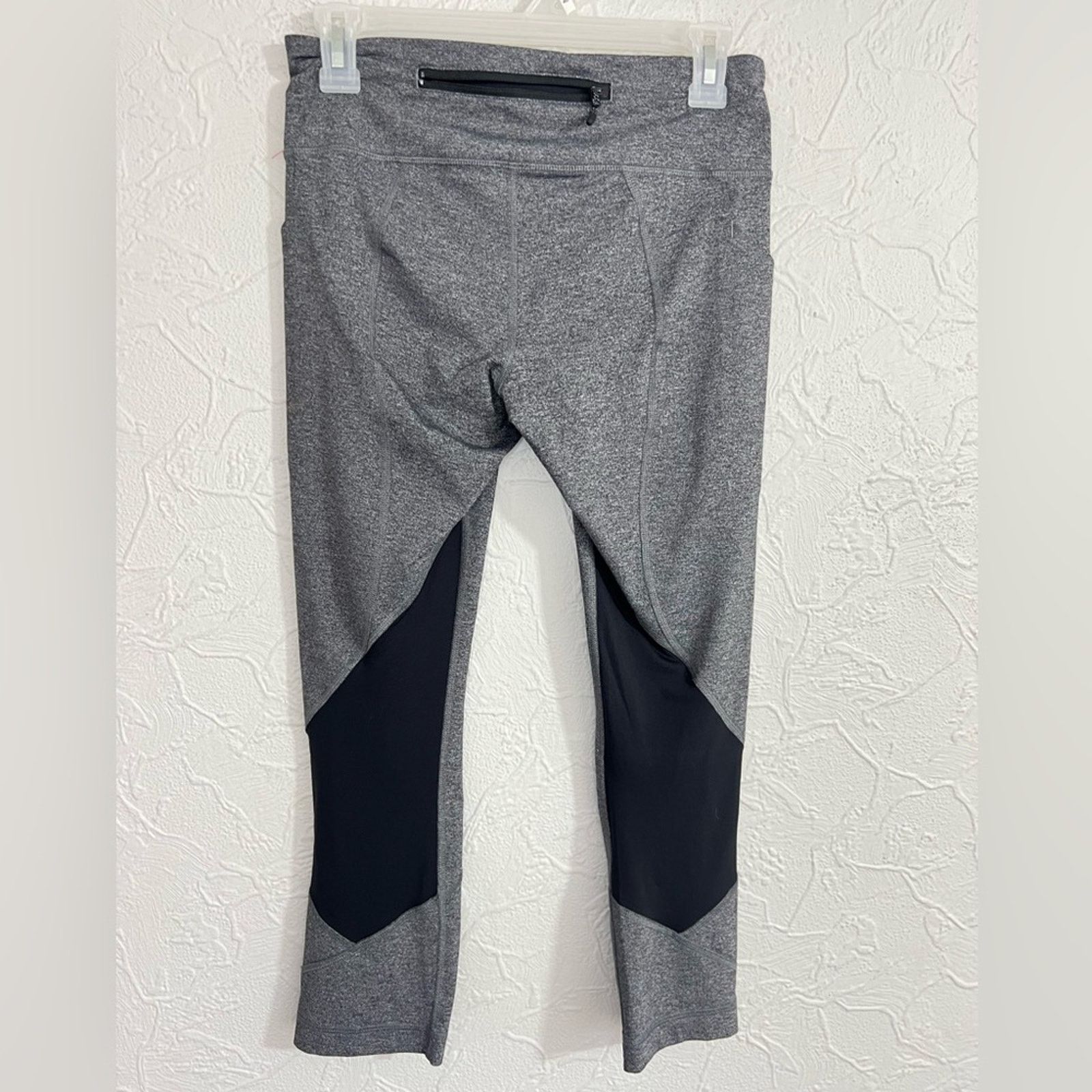 Lululemon Lululemon Pace Rival Crop Leggings Women's Sz 6 Black Gray Size 28" / US 6 / IT 42 - 2 Thumbnail