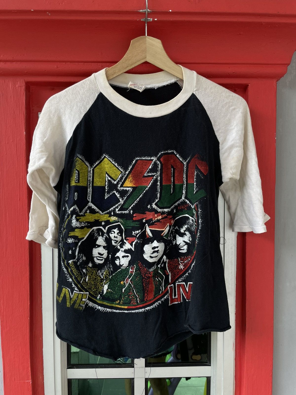 Ac/Dc × Band Tees × Vintage Vintage 80s ACDC Back in Black Album Tour ...
