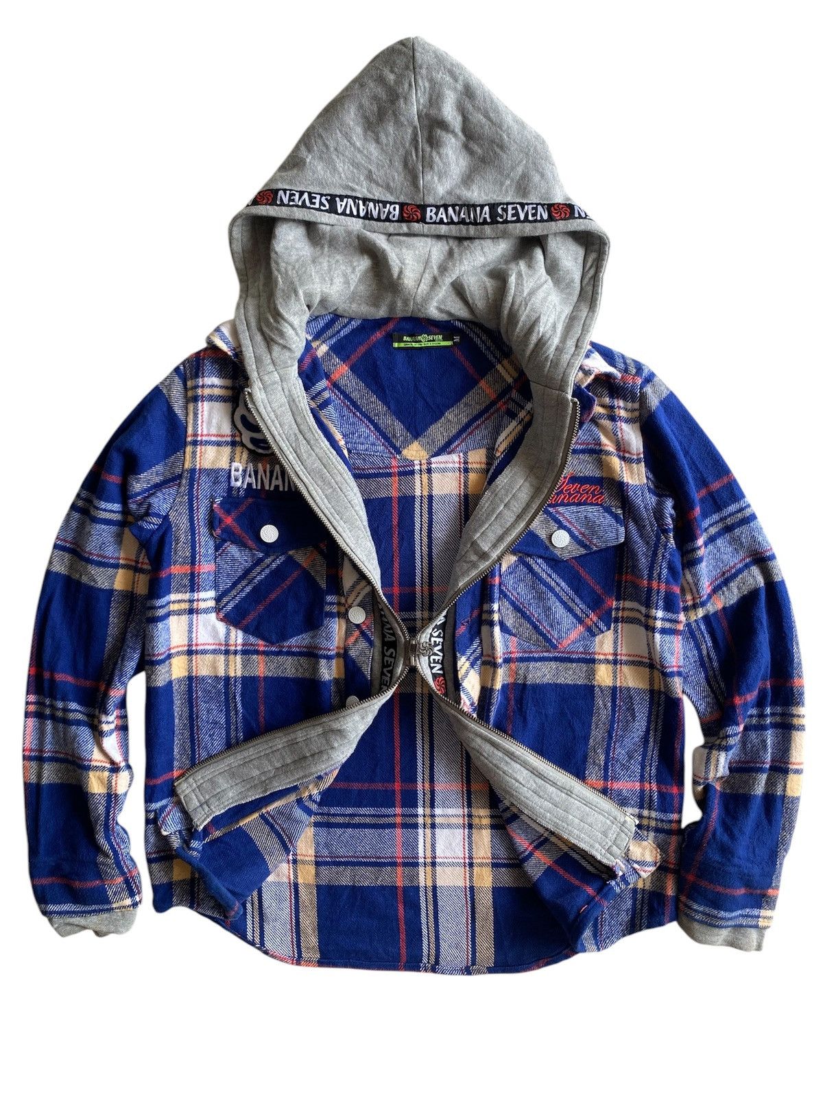 Banana Republic × Vintage BANANA SEVEN DOUBLE LAYER FLANER HOODIE Size US M / EU 48-50 / 2 - 8 Thumbnail
