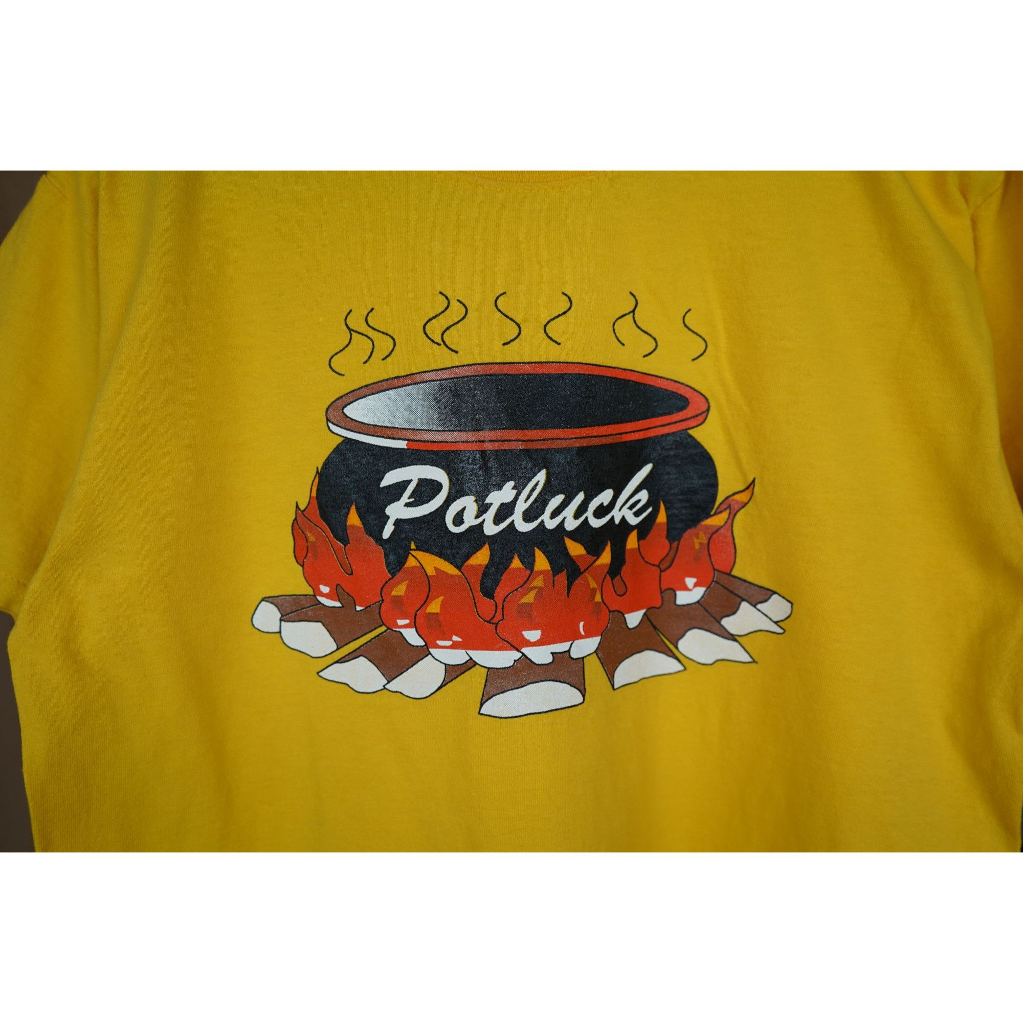 Other item 258. Y2K Potluck Graphic Art Yellow Men's Medium Size US M / EU 48-50 / 2 - 3 Thumbnail