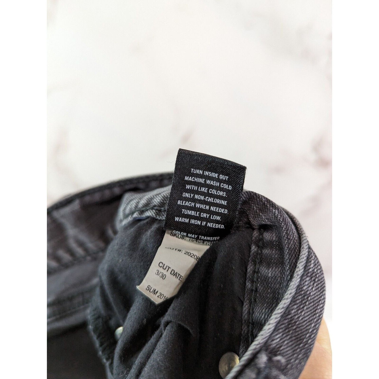 Rude Rude Jeans Mens 36 x 30 Gray Super Skinny Denim Acid Wash Size US 36 / EU 52 - 11 Thumbnail