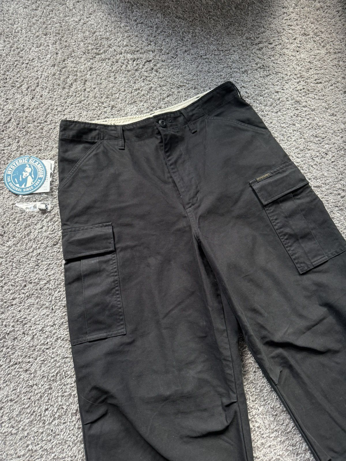 Hysteric Glamour Hysteric Glamour 2025 Black Cargo Pants Medium M Size US 32 / EU 48 - 2 Thumbnail