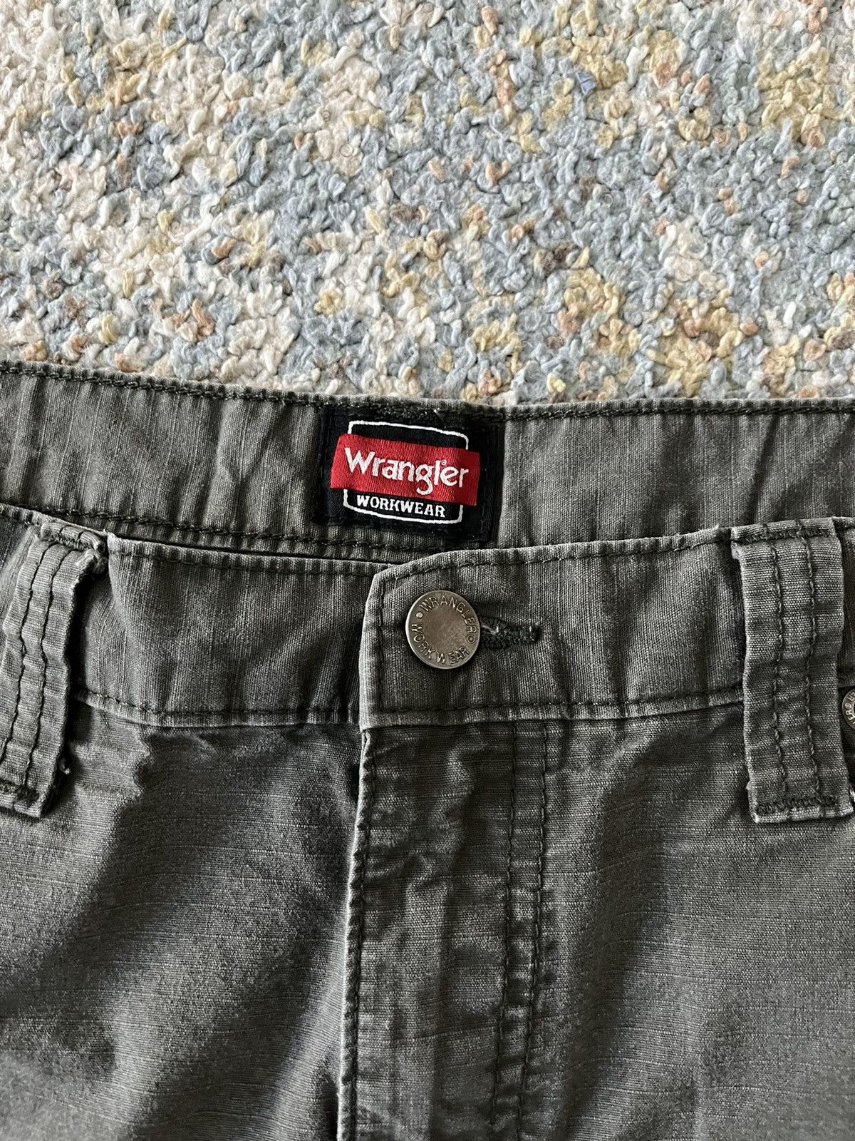 Vintage × Wrangler VTG wrangler Riggs workwear pants 36 paint distressed Size US 36 / EU 52 - 5 Thumbnail