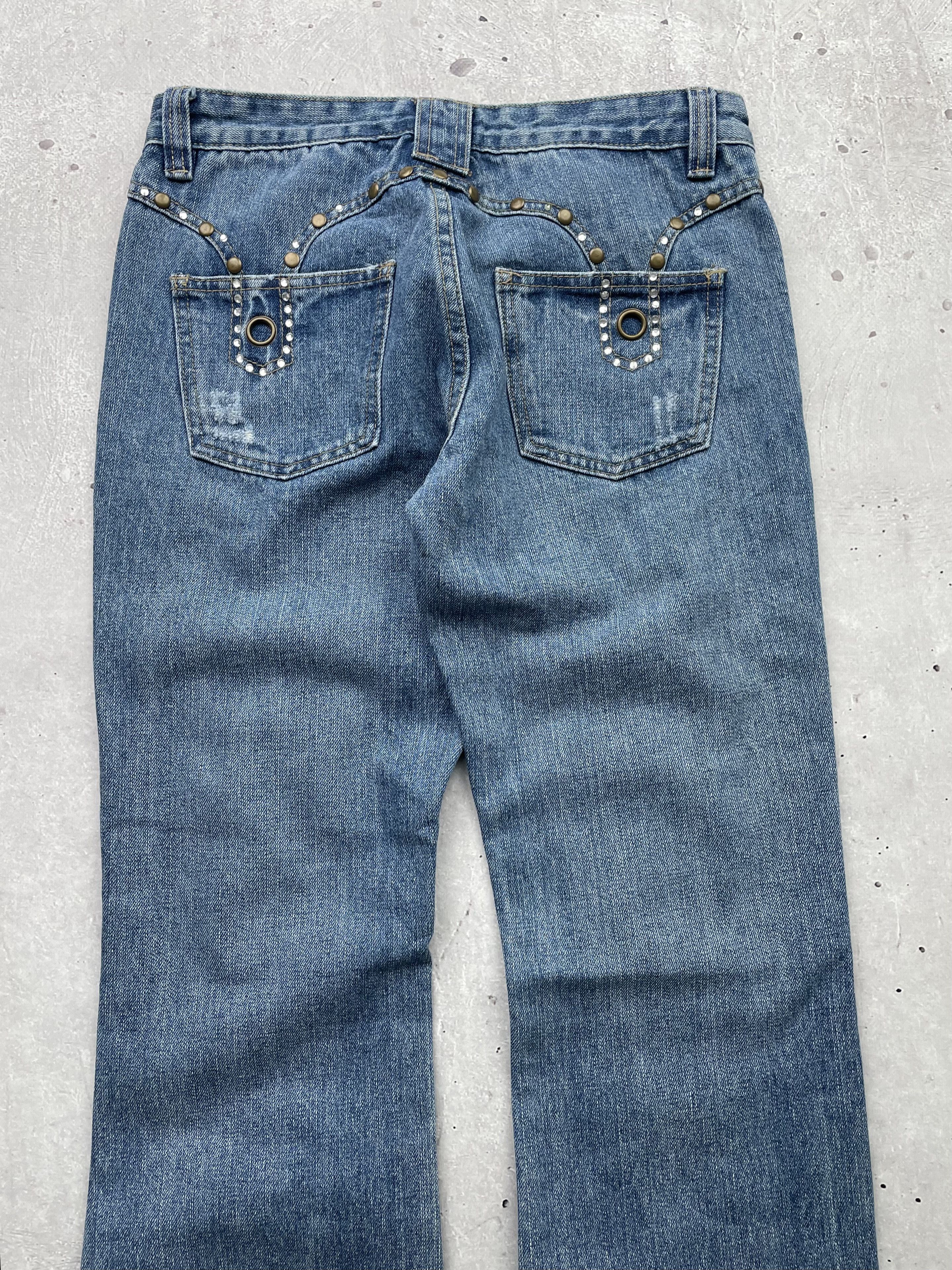 Vintage Vintage Ripped Jeans Size 29" - 7 Thumbnail