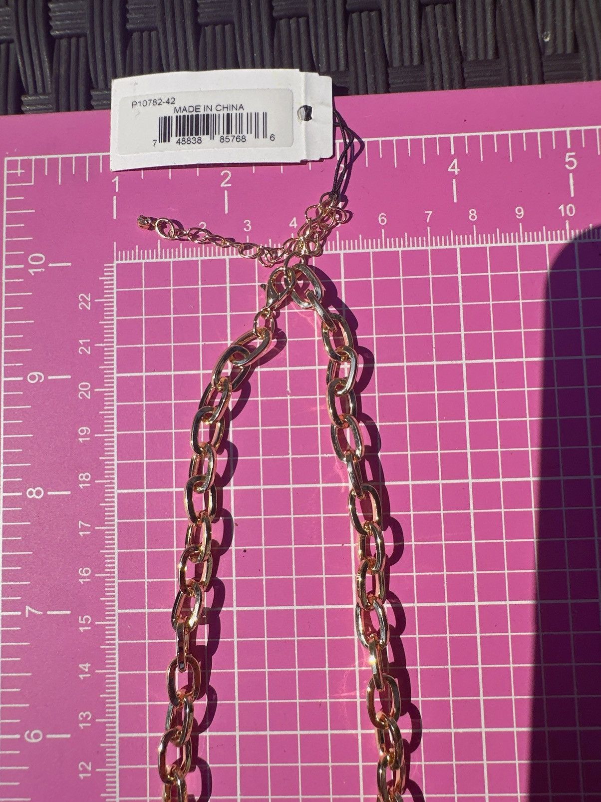 Juicy Couture Juicy Couture gold chain black charm logo diamonds paved Size ONE SIZE - 4 Thumbnail