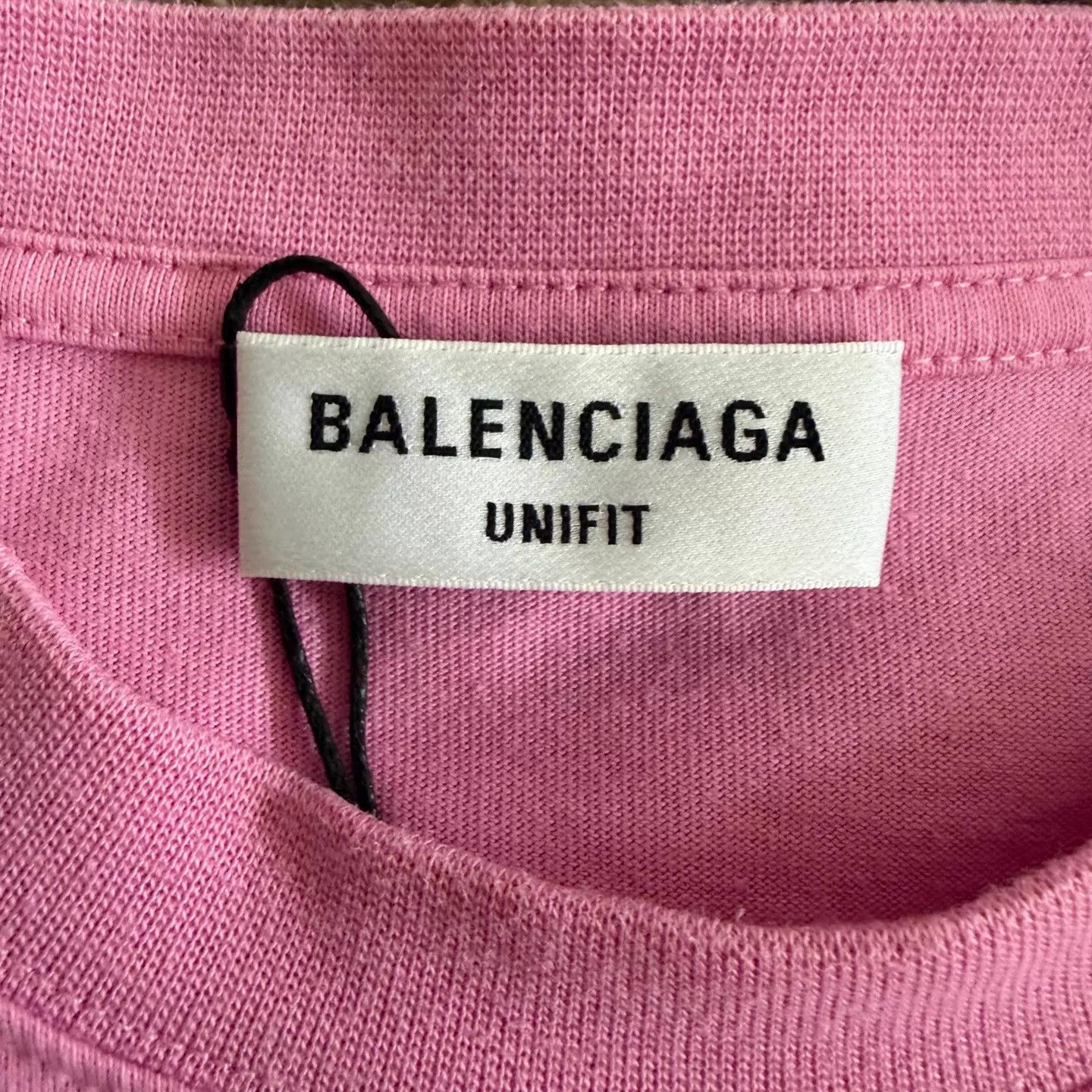 Balenciaga Balenciaga Pink Embroidered Logo Short Sleeve Tee Size US M / EU 48-50 / 2 - 3 Thumbnail