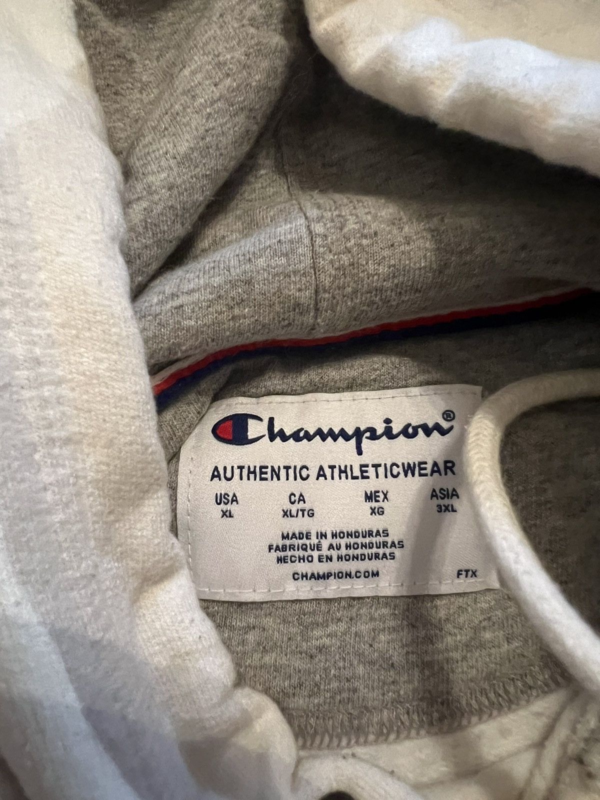 Champion × Vintage White Champion Hoodie Size US XL / EU 56 / 4 - 4 Thumbnail
