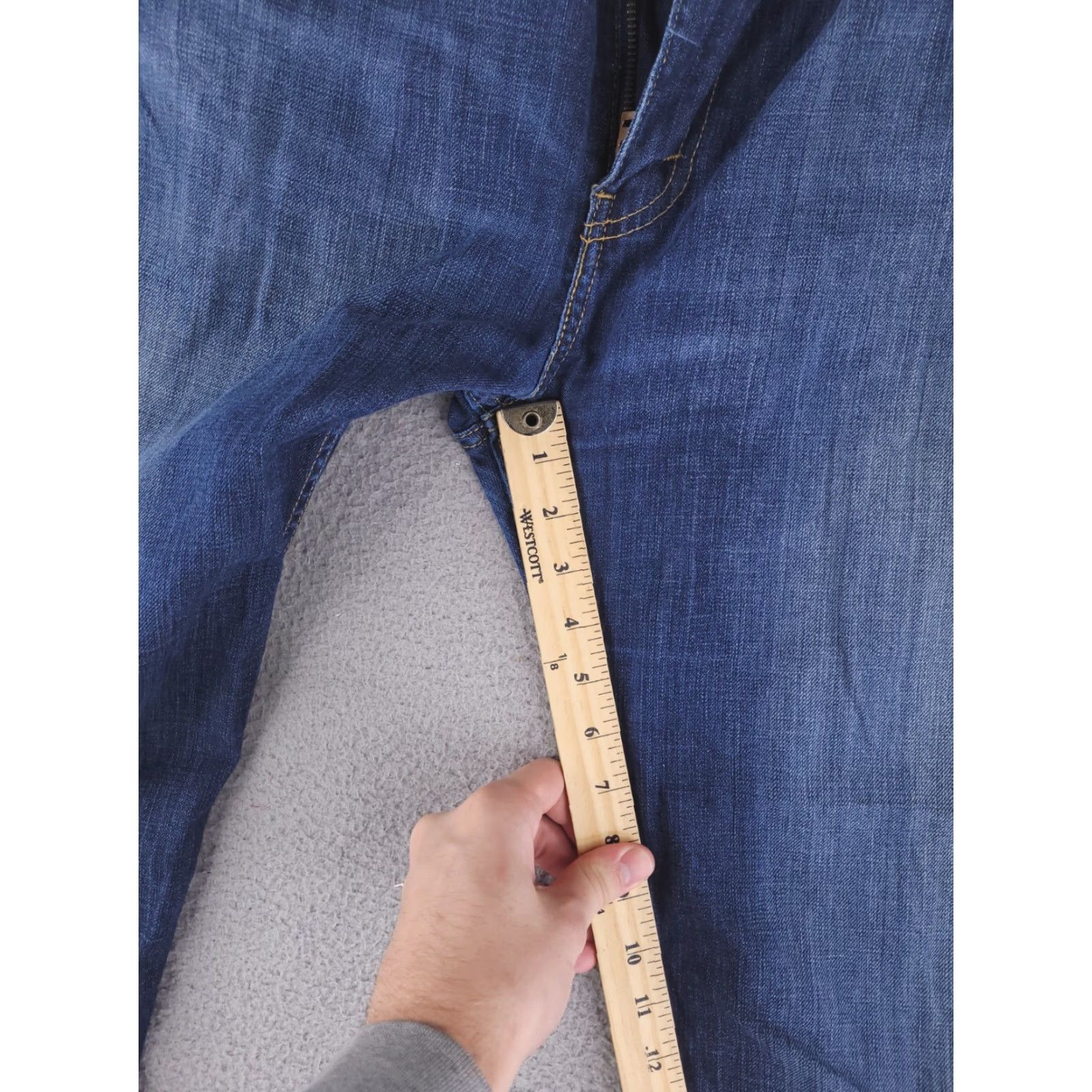 Levi's Levi's Jeans Mens 42x31 Blue 505 Dark Wash Straight Jeans Mens 42 Blue Size US 42 / EU 58 - 7 Thumbnail