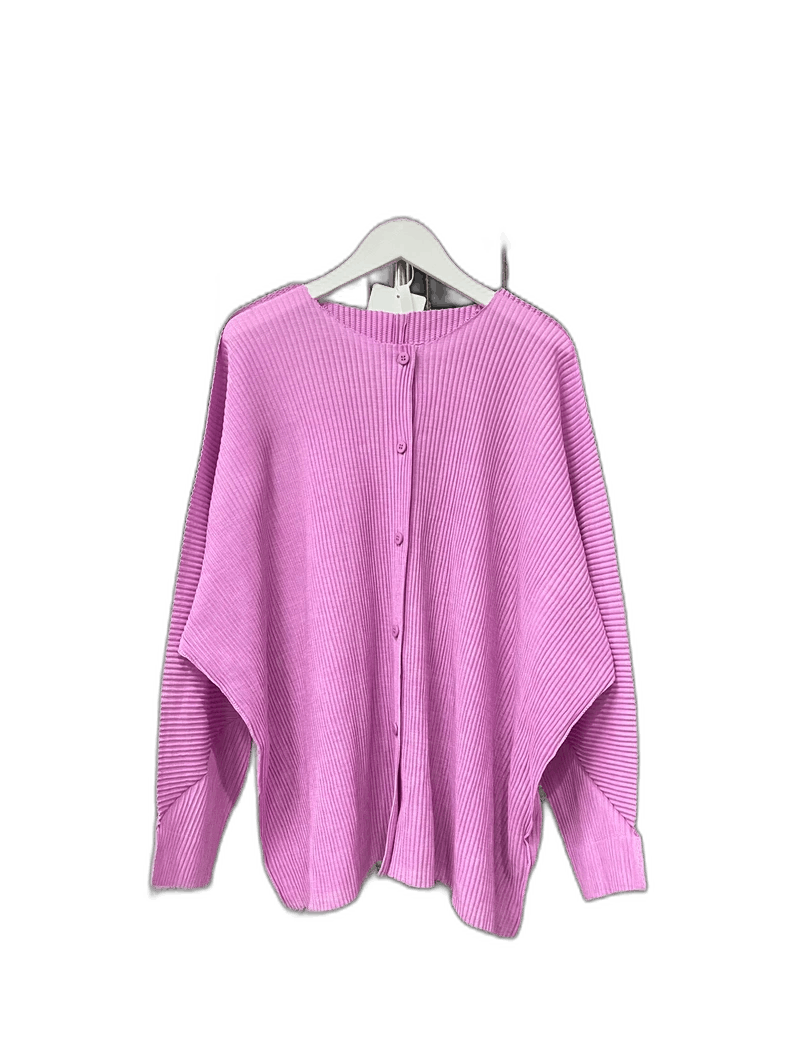 Issey Miyake Issey Miyake Cardigan Pink Sweater Size ONE SIZE - 1 Thumbnail