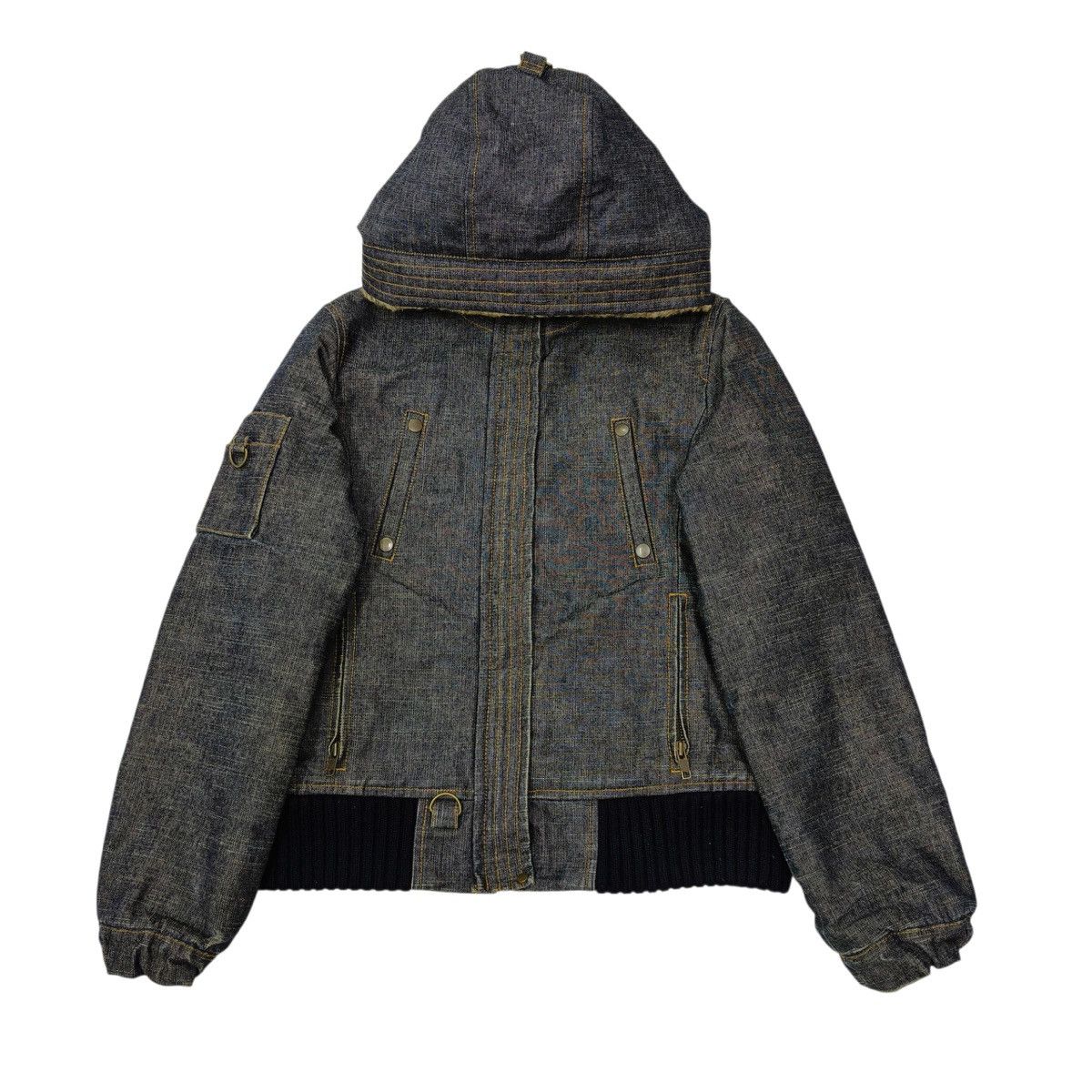 Japanese Brand Japanese Audrey and John Wad Heavy Denim Twill Jacket Hooded Size US M / EU 48-50 / 2 - 1 Thumbnail