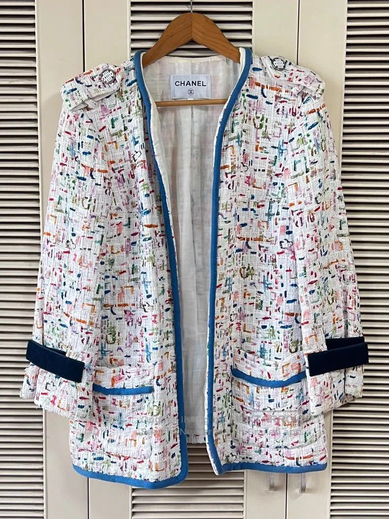 Chanel Chanel Colourful tweed jacket Size XXS / US 00 / IT 34 - 1 Thumbnail