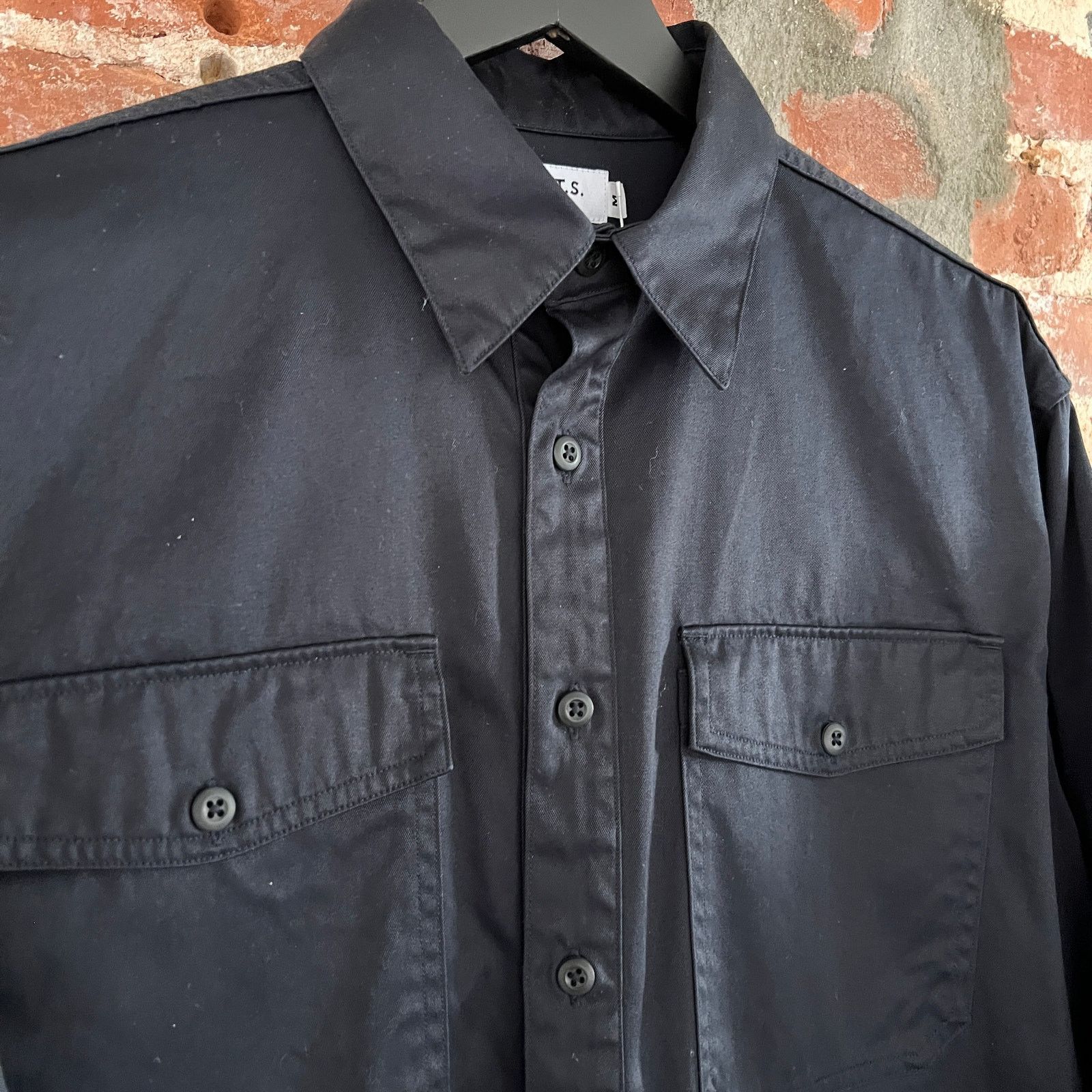 Japanese Brand FAIZ T.S. Made Japan Men's Officer Work Shirt M NWT Size US M / EU 48-50 / 2 - 3 Thumbnail