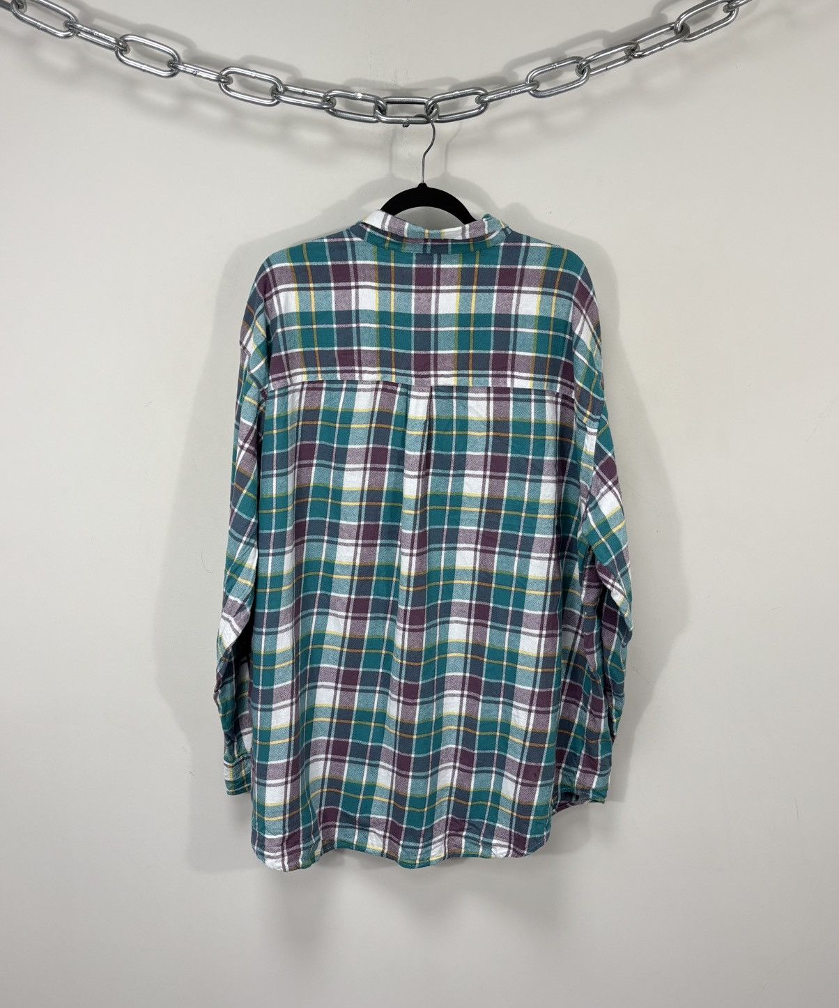 Levi's Levi’s Silver Tab Oversized Men’s Plaid Check Flannel Shirt Size US XL / EU 56 / 4 - 16 Thumbnail