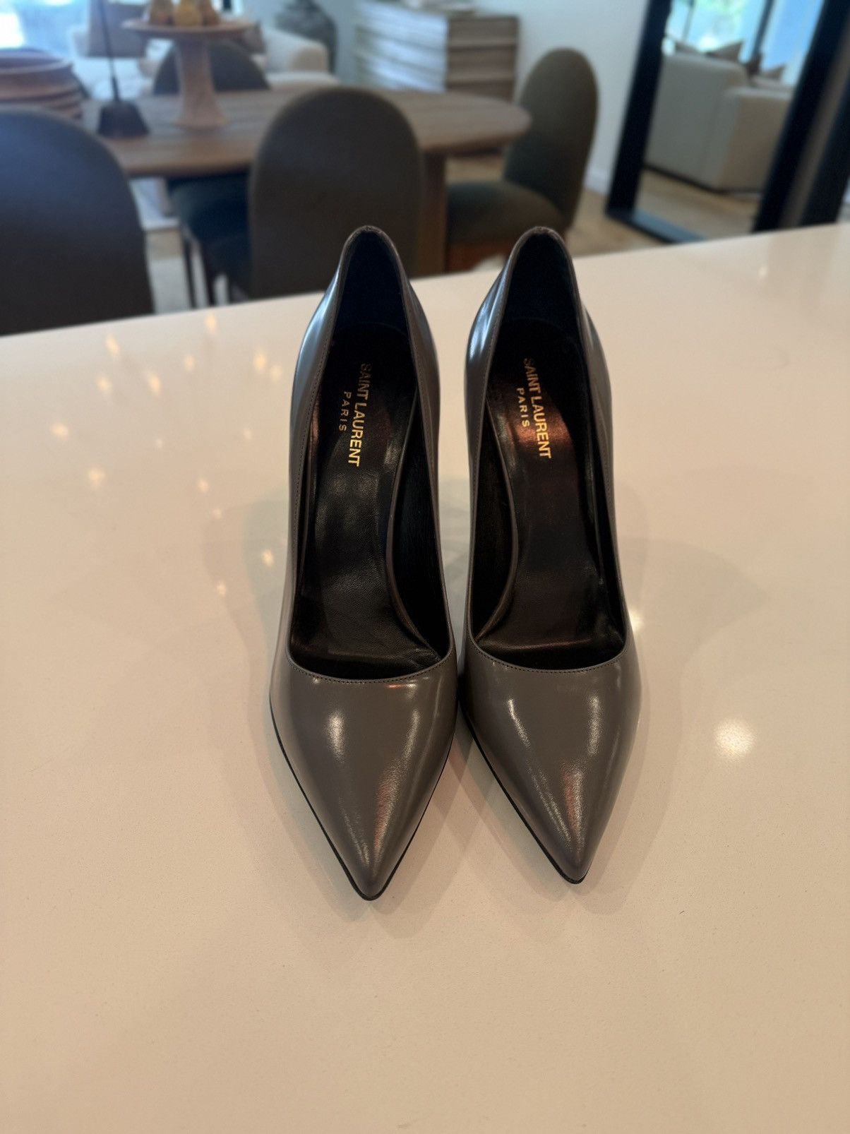 Yves Saint Laurent Grey heel pumps Size US 12 / IT 42 - 10 Thumbnail
