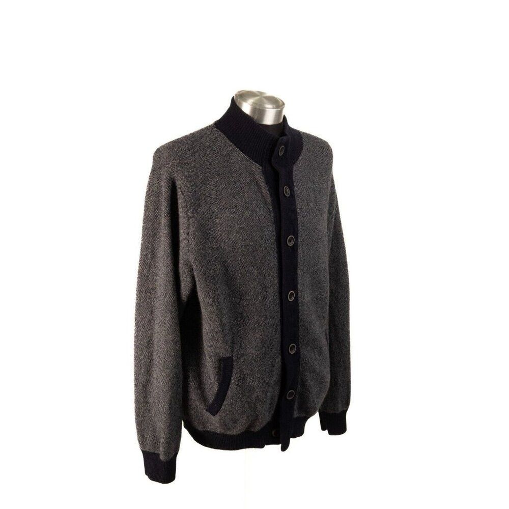 Other Emozioni Uomo Cardigan Sweater Men's Size XL Gray Wool Blen Size US XL / EU 56 / 4 - 5 Thumbnail