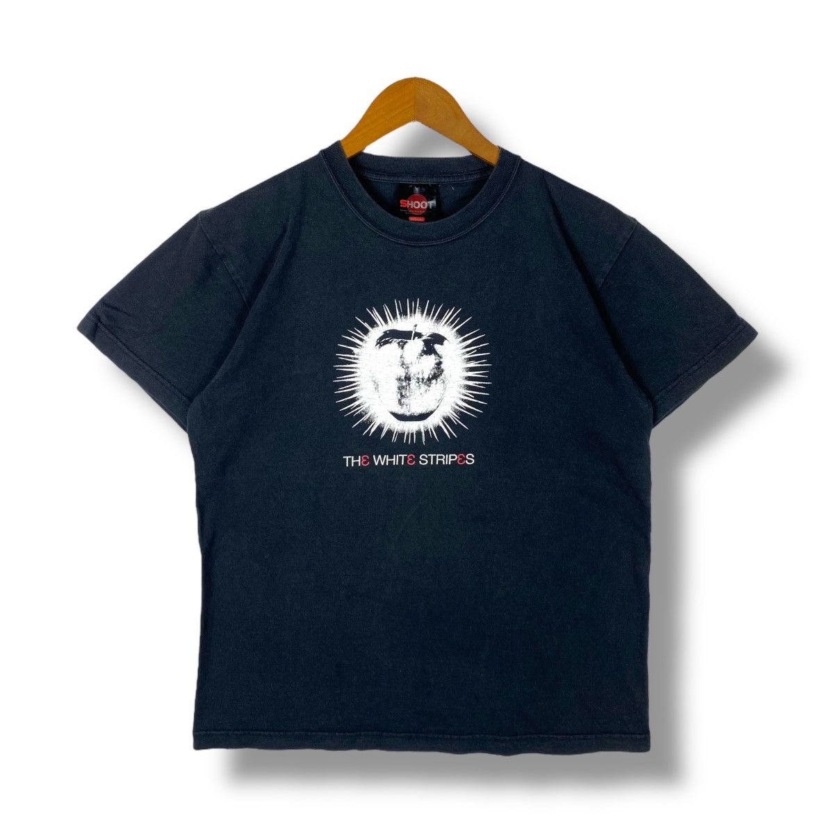 Band Tees × Vintage Vintage 00's THE WHITE STRIPES Band Apple Graphic Tee Shirt Size US M / EU 48-50 / 2 - 1 Thumbnail