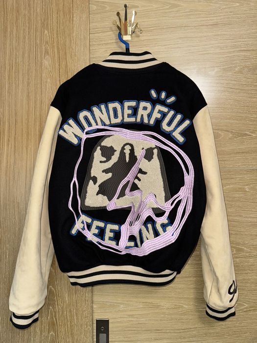 travis scott cactus jack for fragment manifest letterman jacket