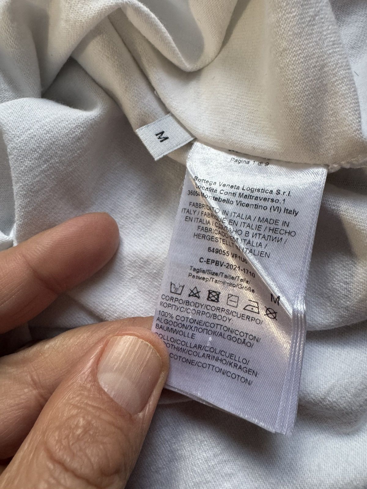 Bottega Veneta BOTTEGA VENETA tshirt FITS AS SHOWN IN PHOTOS BY TAPE MEASUR Size US S / EU 44-46 / 1 - 15 Thumbnail
