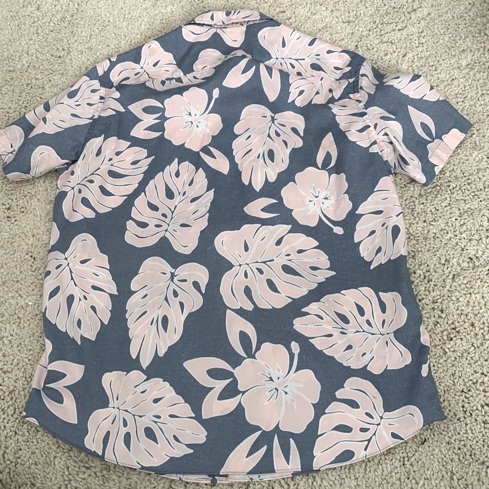 UNTUCKit UNTUCKit Shirt Men XL Conero Floral Blue Pink Hibiscus Slim Fit Cotton Button Up Shirt Size US XL / EU 56 / 4 - 5 Thumbnail