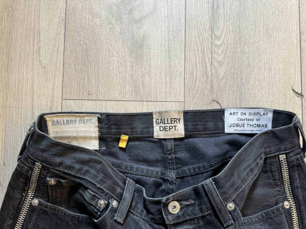 Gallery Dept. Gallery Dept. Black Denim Side Zippers Size US 32 / EU 48 - 3 Thumbnail