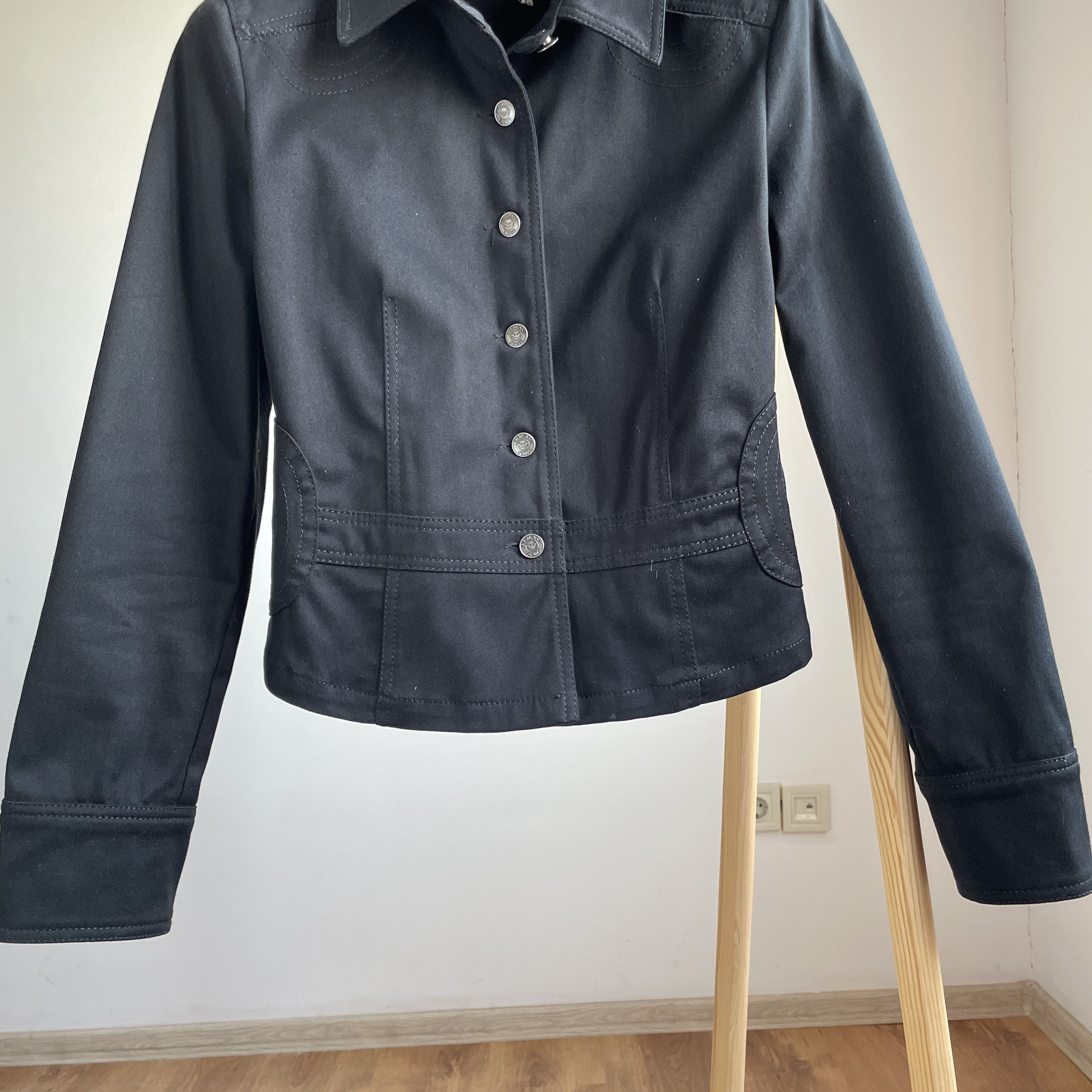 Armani Armani Jeans Vintage 00's Womens Cropped Fitted Jacket Size XL / US 12-14 / IT 48-50 - 5 Thumbnail