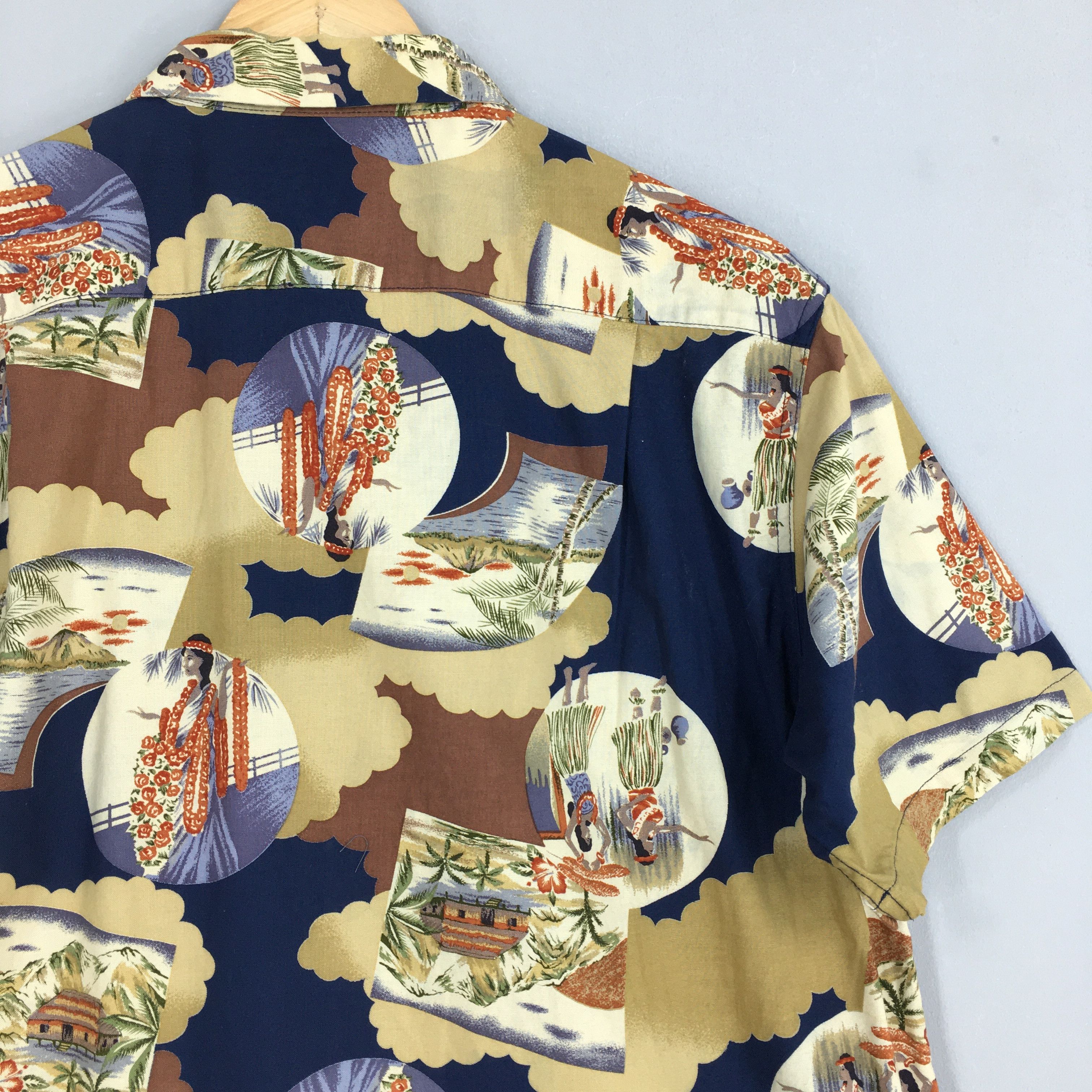 Life's a Beach Vintage Kearney House Hula Girl Aloha Cotton Shirt Medium Size US M / EU 48-50 / 2 - 8 Thumbnail